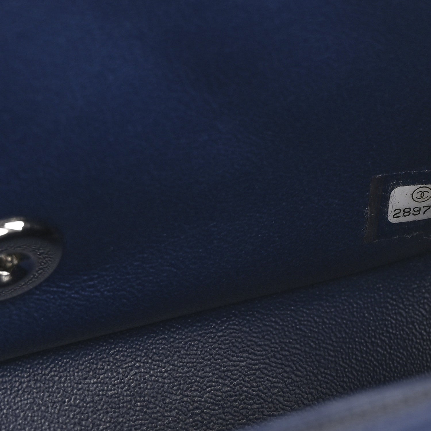 Chanel Lambskin Quilted Mini Square Flap Navy