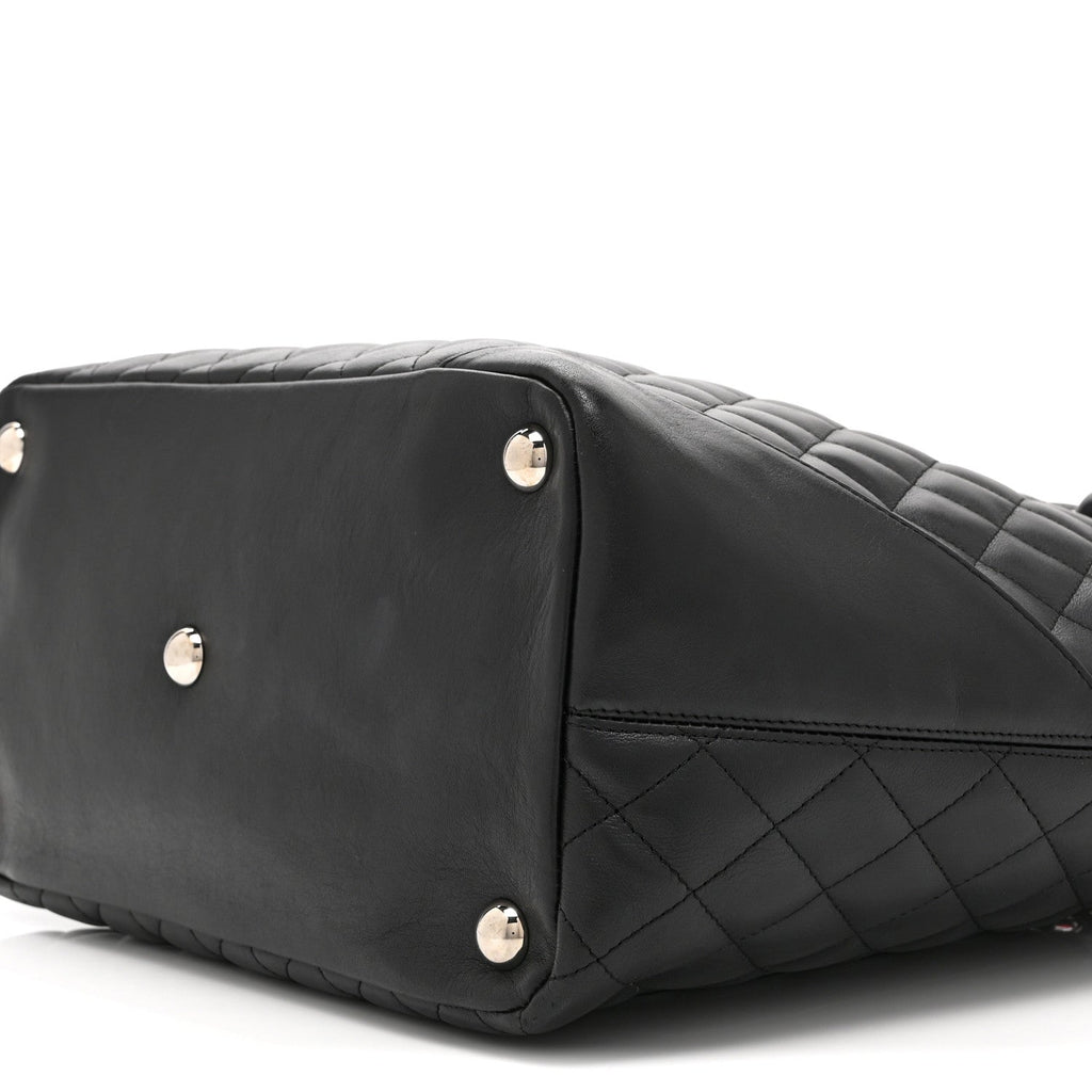 Chanel Calfskin Quilted Large Cambon Tote Black