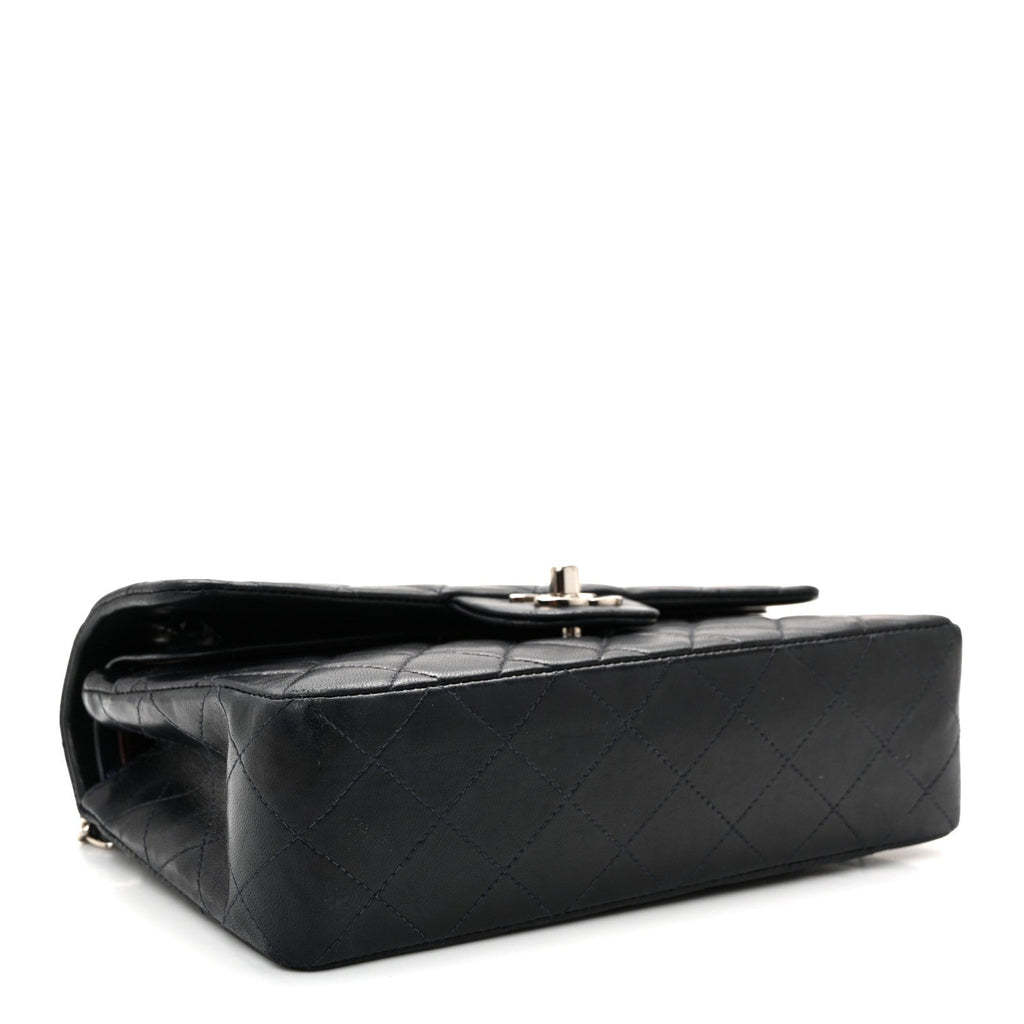 Chanel Lambskin Quilted Small Double Flap Navy