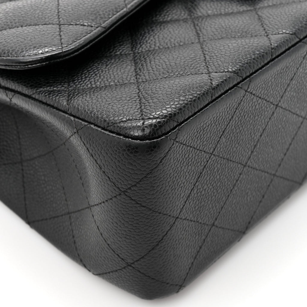 Chanel Caviar Quilted Jumbo Double Flap Black