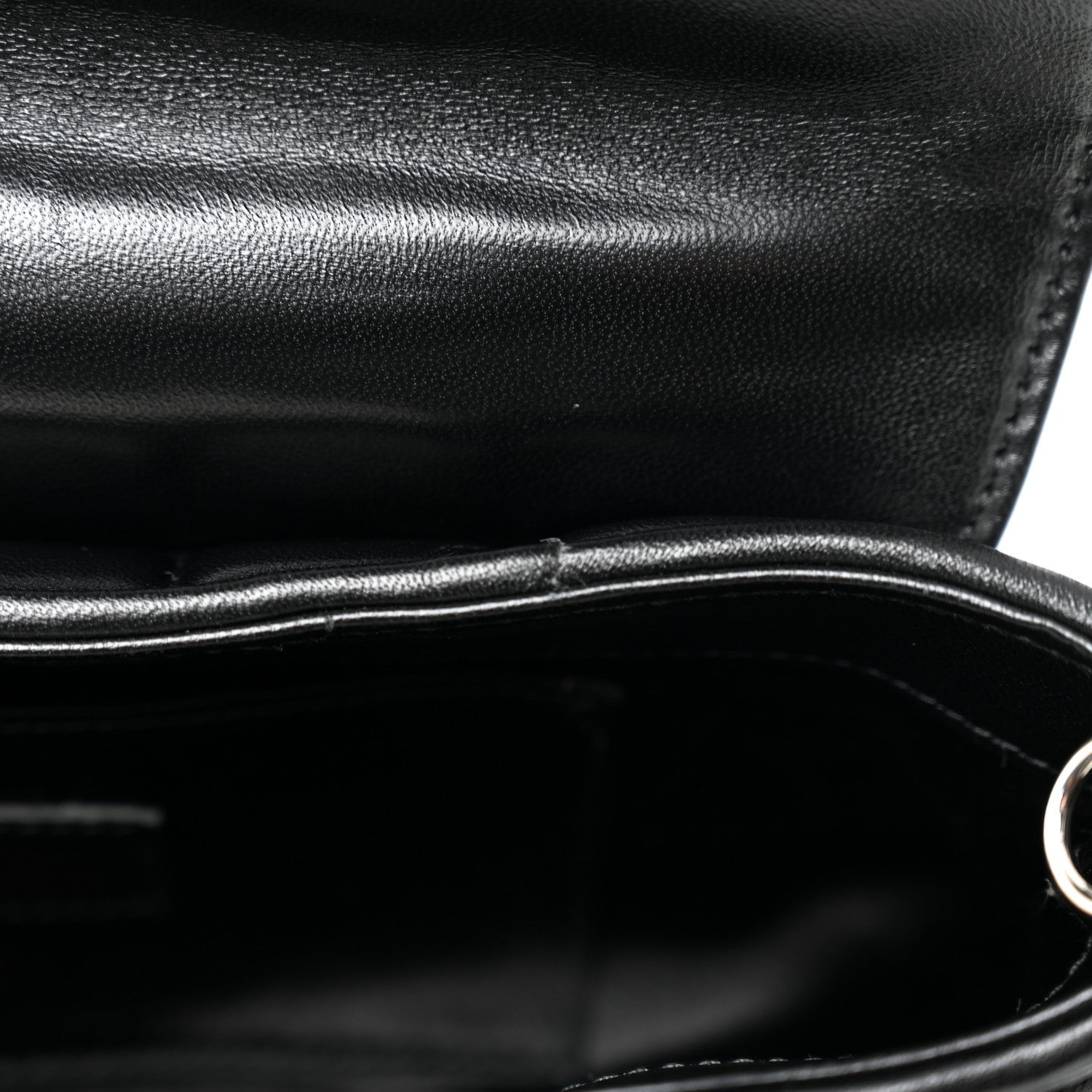 Gucci Nappa Vertical Matelasse Small Maxi Horsebit Chain Shoulder Bag Black