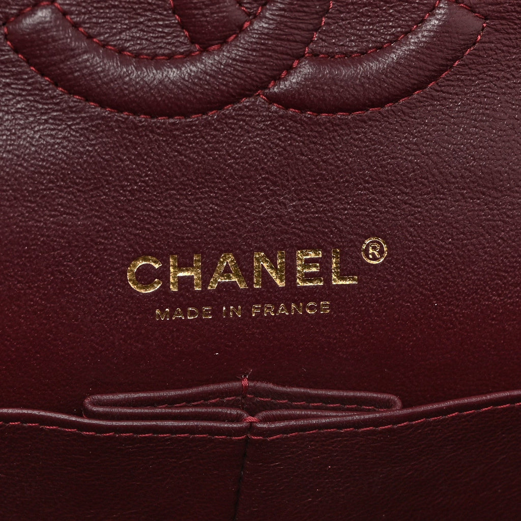 Chanel Lambskin Quilted Medium Double Flap Black