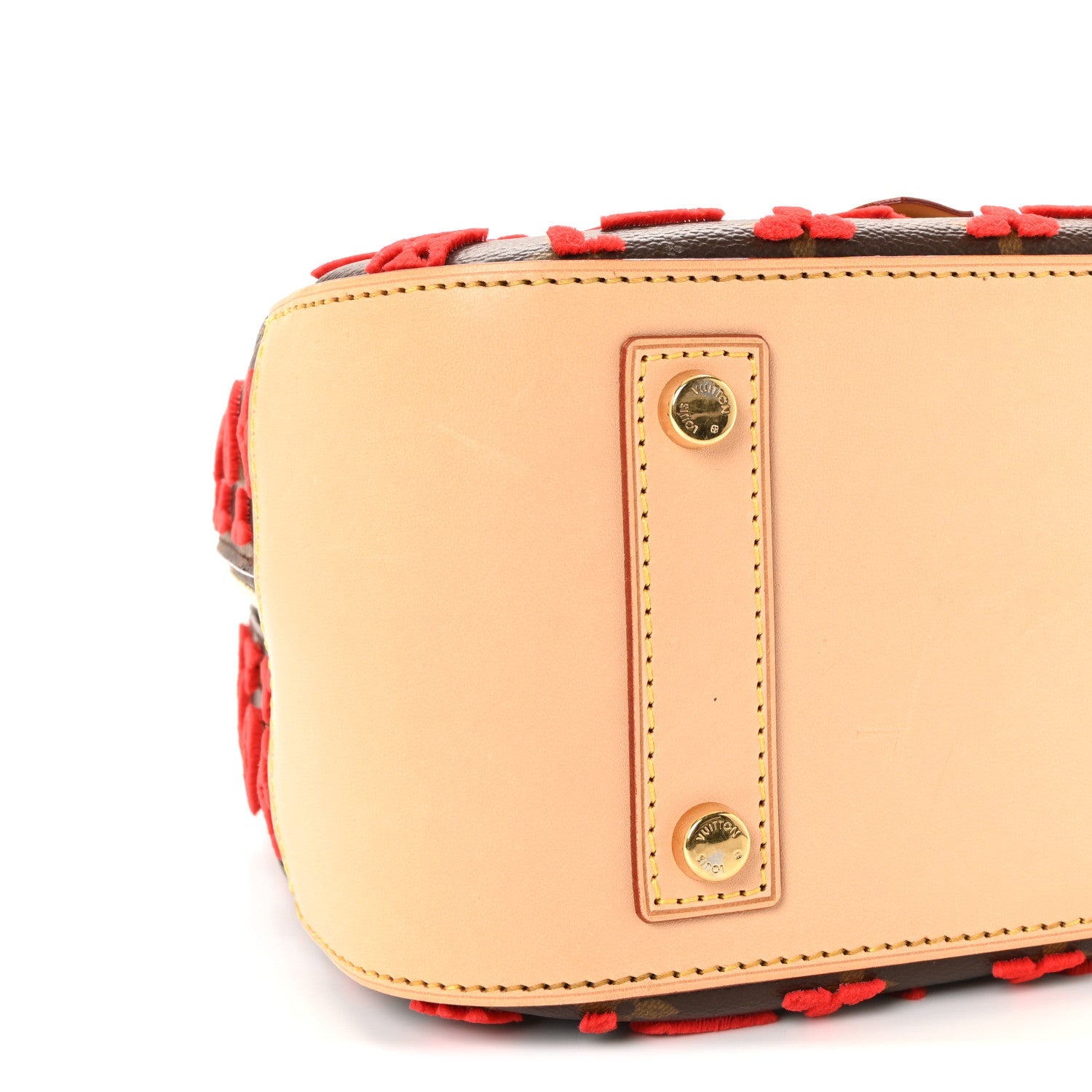 Louis Vuitton Monogram Tuffetage Deauville Cube Red