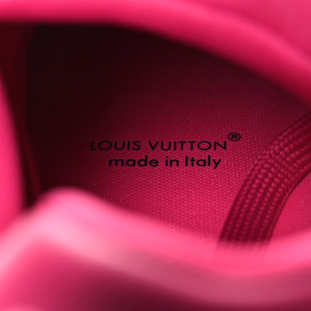 Louis Vuitton Calfskin Womens LV Trainer Sneakers 37 Hot Pink