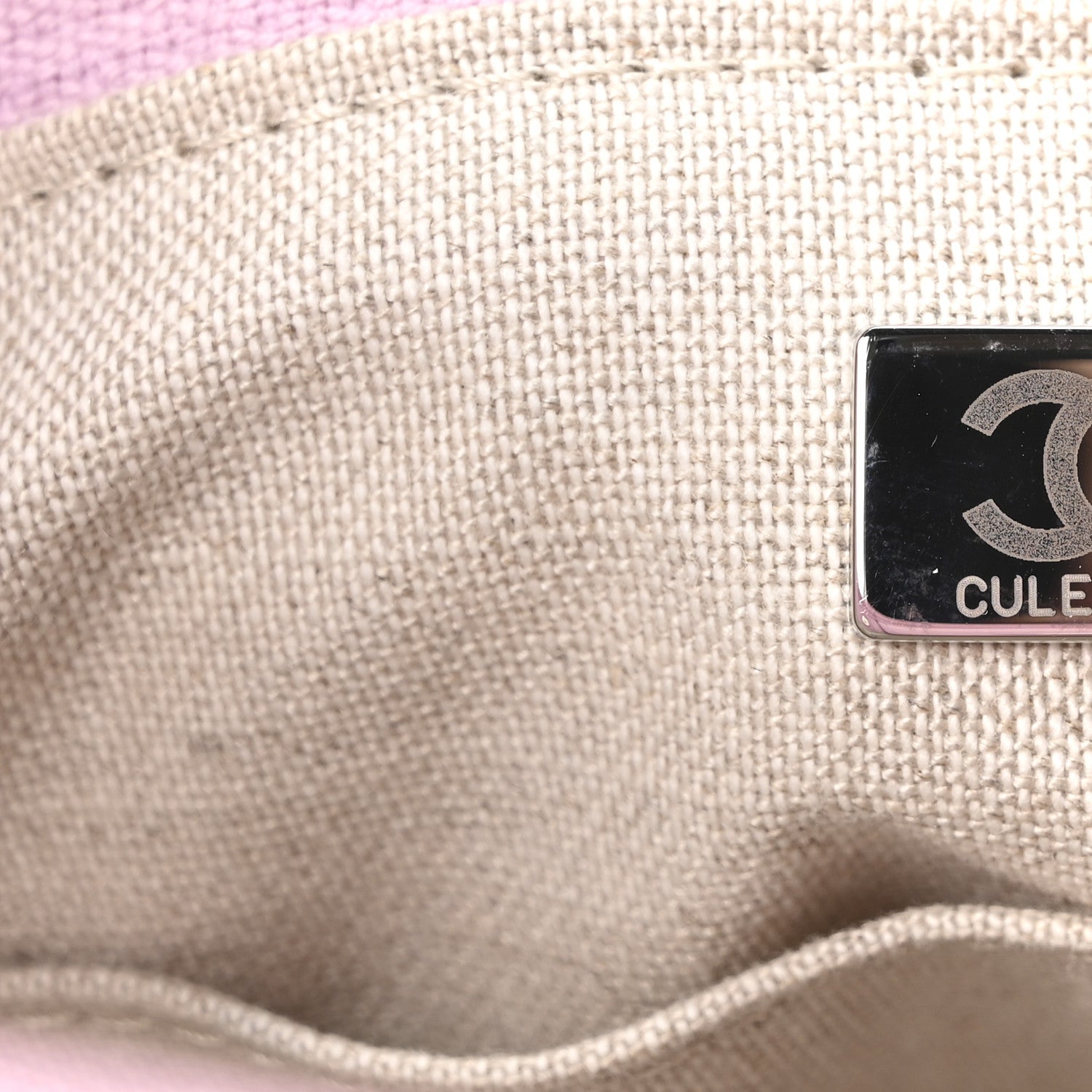 Chanel Mixed Fibers Small Deauville Tote Pink