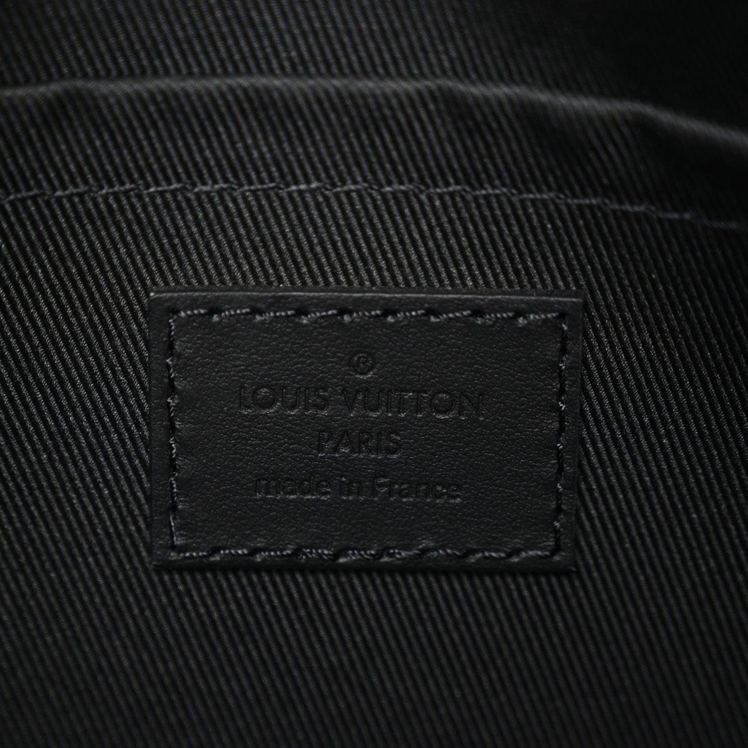 Louis Vuitton Grained Calfskin Aerogram City Keepall Black