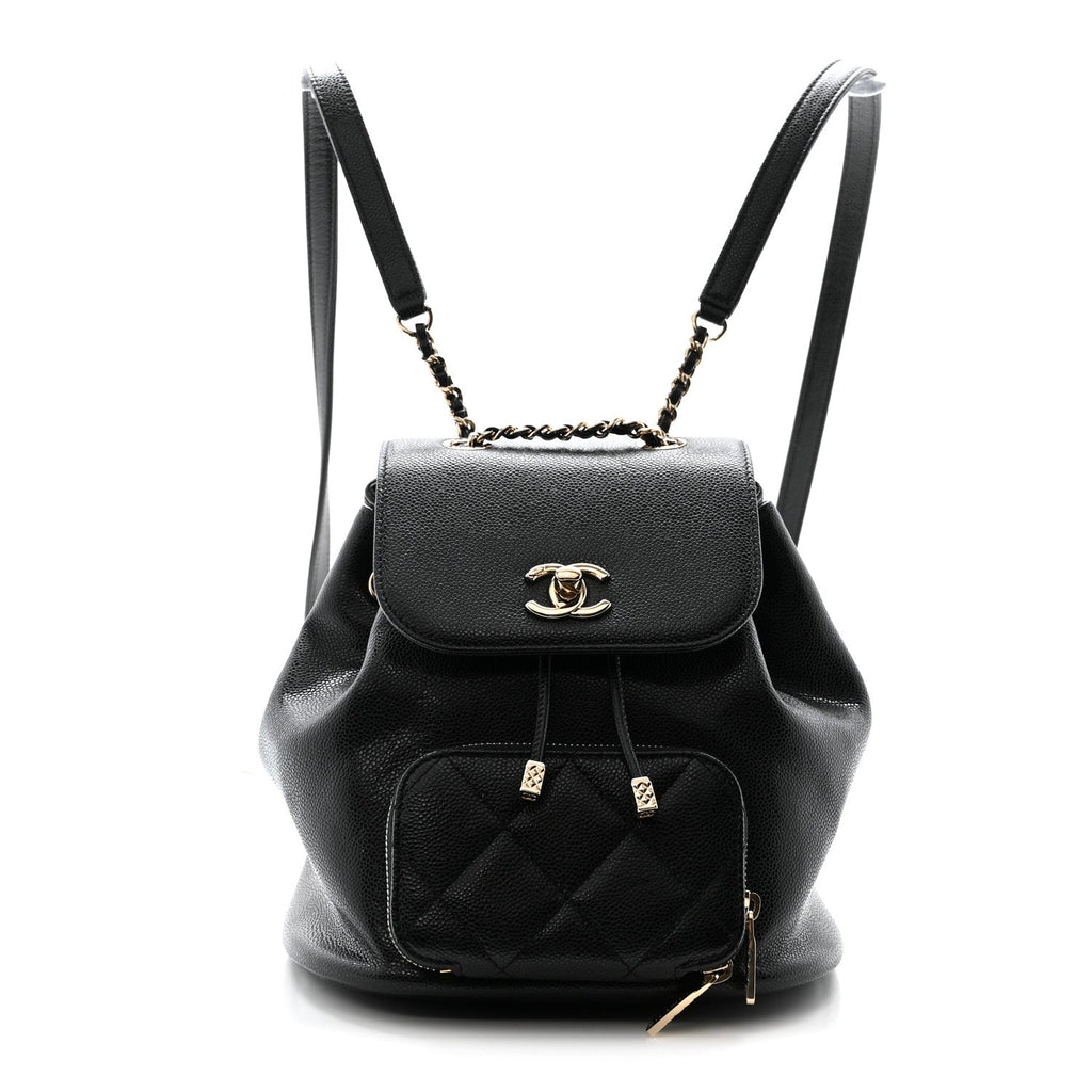 Chanel Caviar Quilted Mini Business Affinity Backpack Black