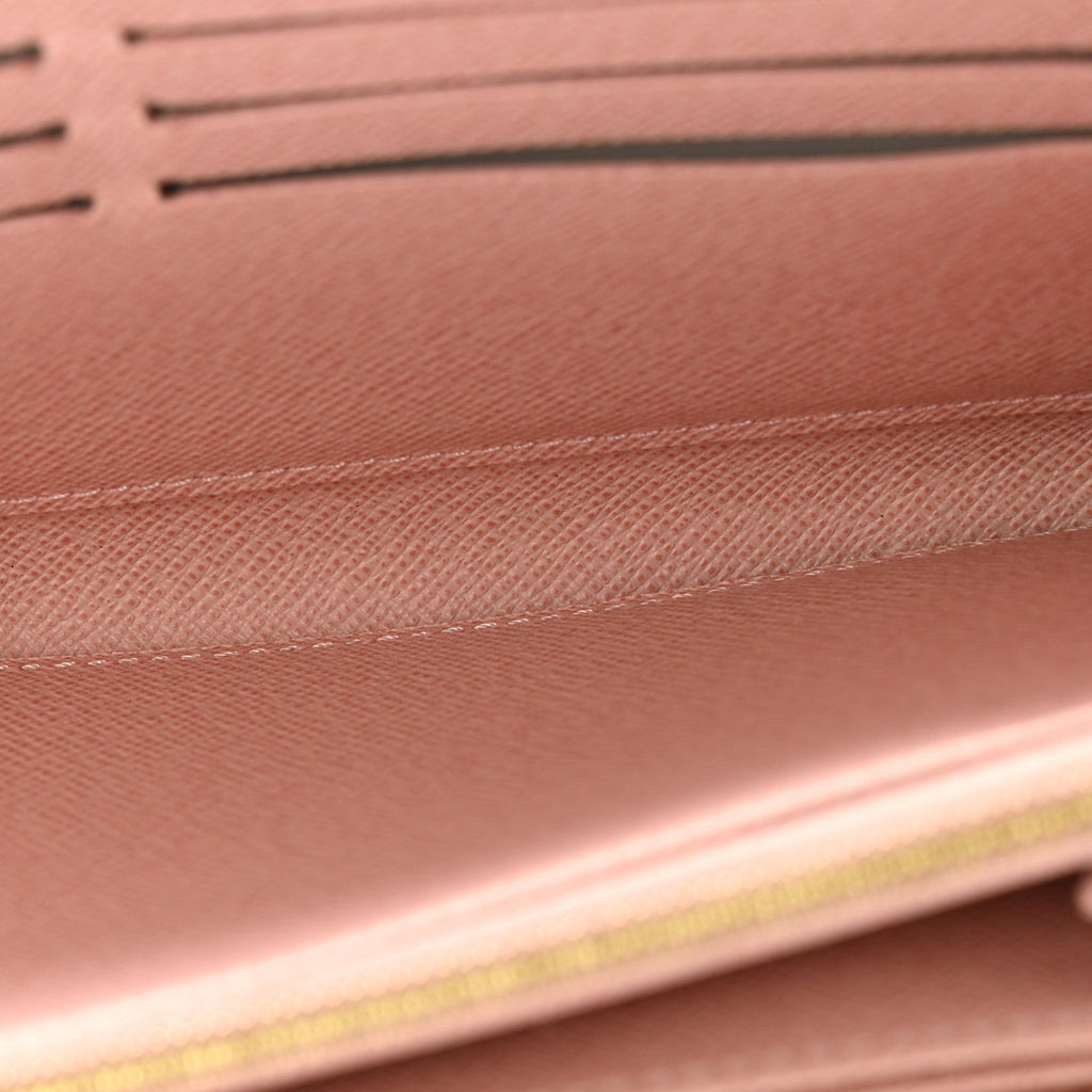 Louis Vuitton Damier Azur Zippy Wallet Rose Ballerine