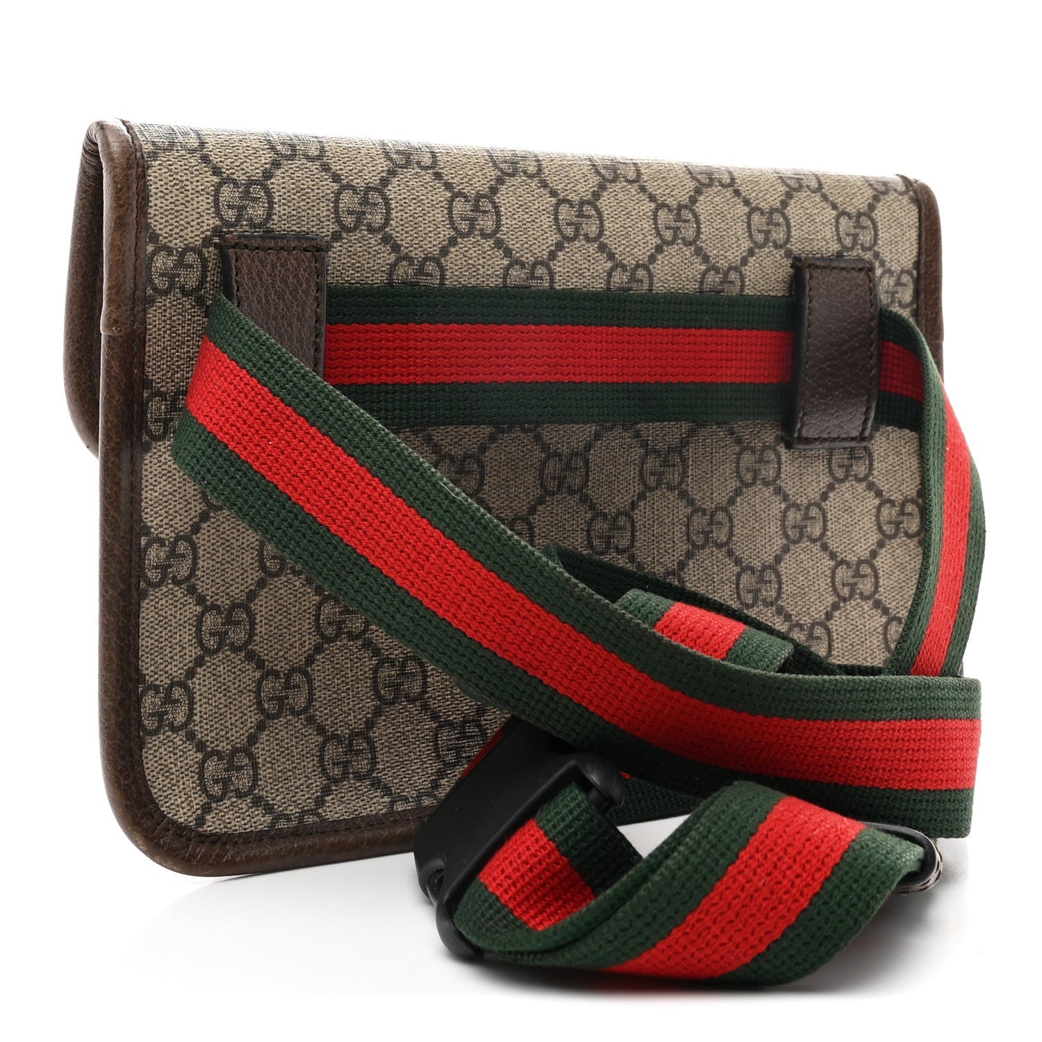 Gucci GG Supreme Monogram Neo Vintage Web Belt Bag Brown