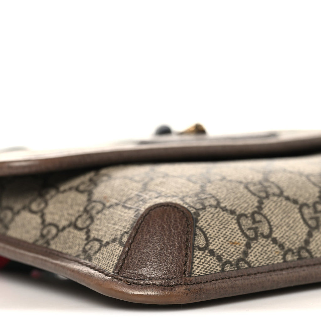 Gucci GG Supreme Monogram Neo Vintage Web Belt Bag Brown