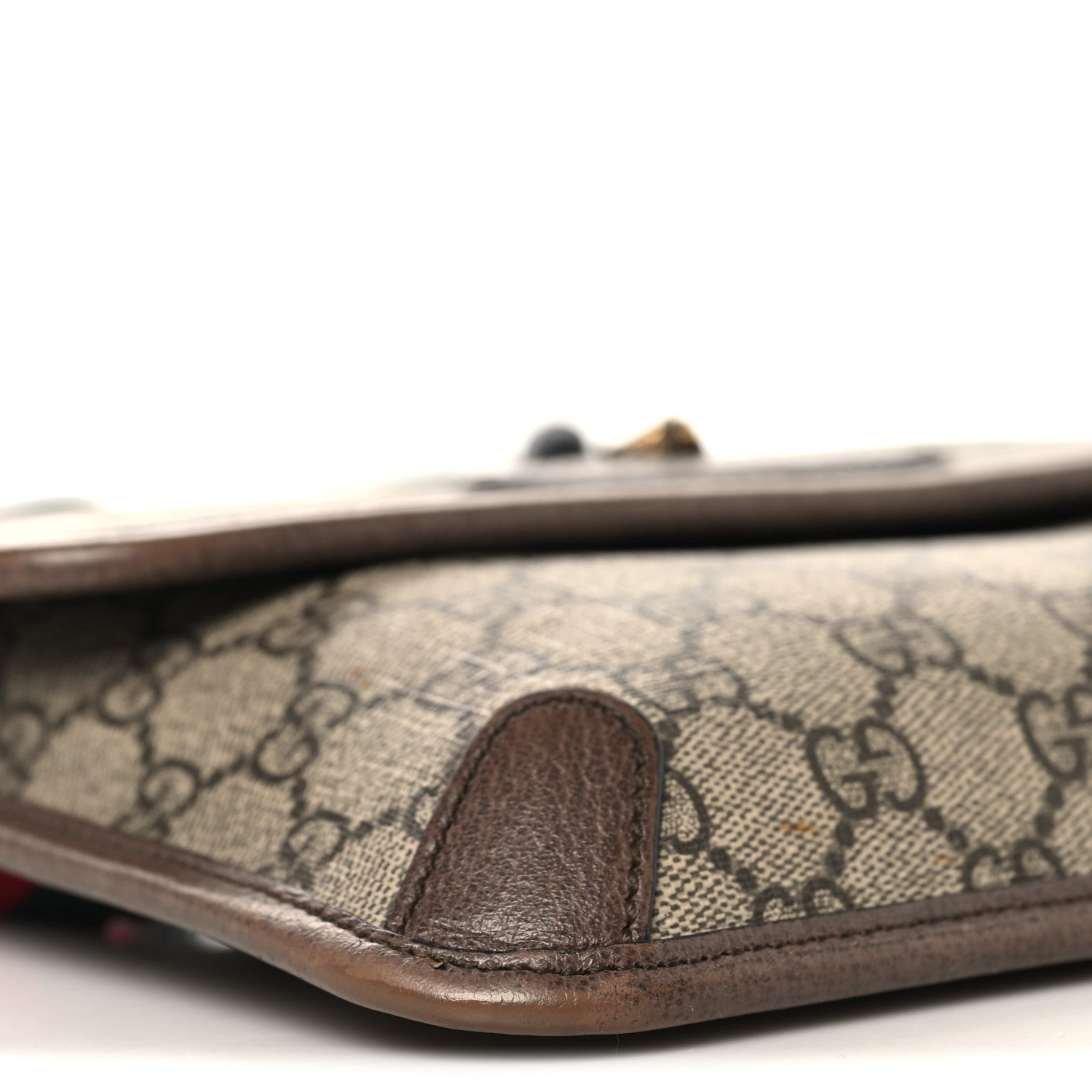 Gucci GG Supreme Monogram Neo Vintage Web Belt Bag Brown
