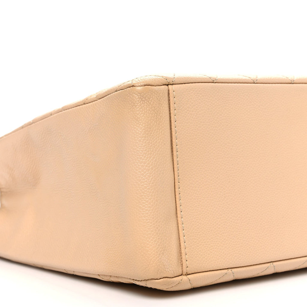 Chanel Caviar Quilted Grand Shopping Tote GST Beige