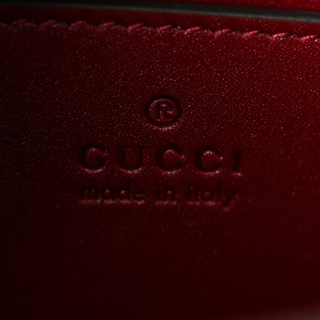 Gucci Sweetbread Calfskin Mini Diana Tote Bag Rosso Ancora