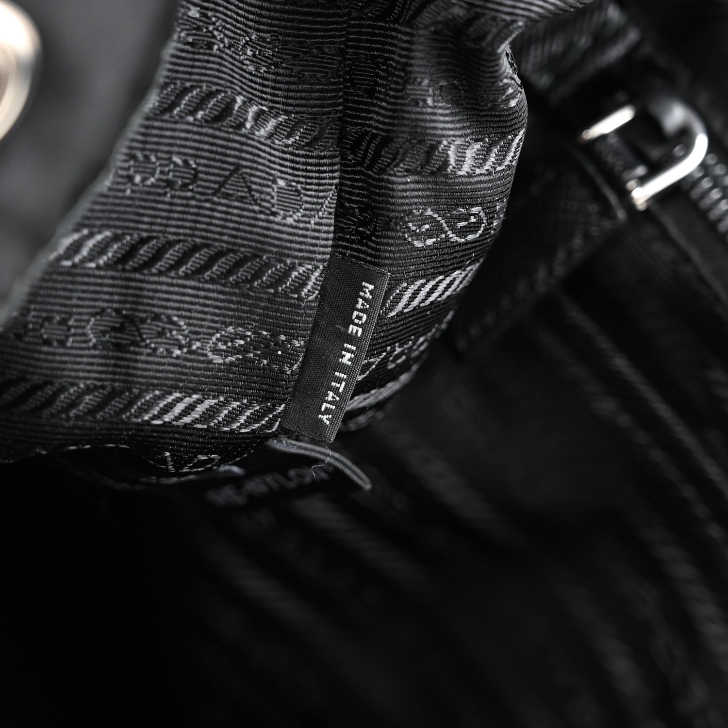 Prada Re-Nylon Vela Saffiano Medium Backpack Black