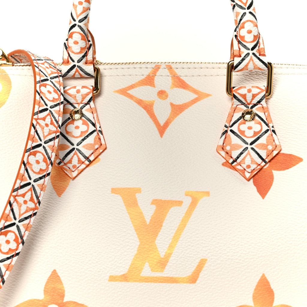Louis Vuitton Monogram Giant By The Pool 2.0 Speedy Bandouliere 25 Apricot