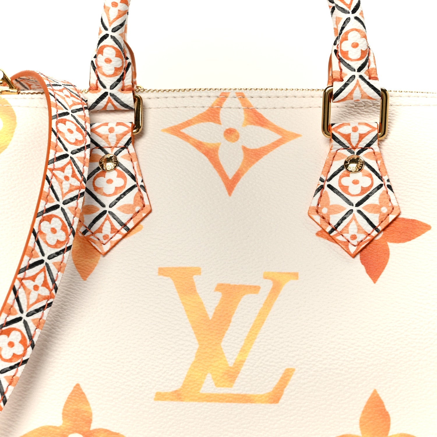 Louis Vuitton Monogram Giant By The Pool 2.0 Speedy Bandouliere 25 Apricot