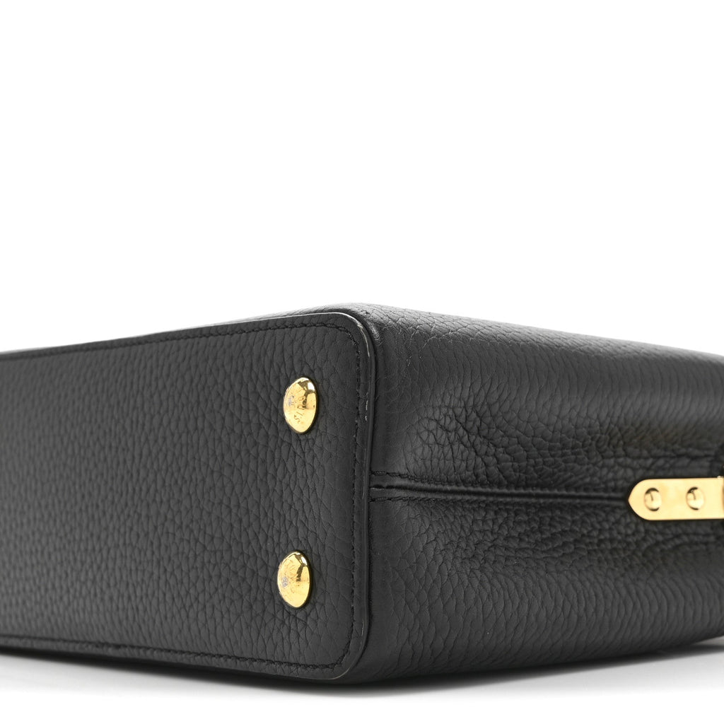 Louis Vuitton Taurillon Mini Capucines Black