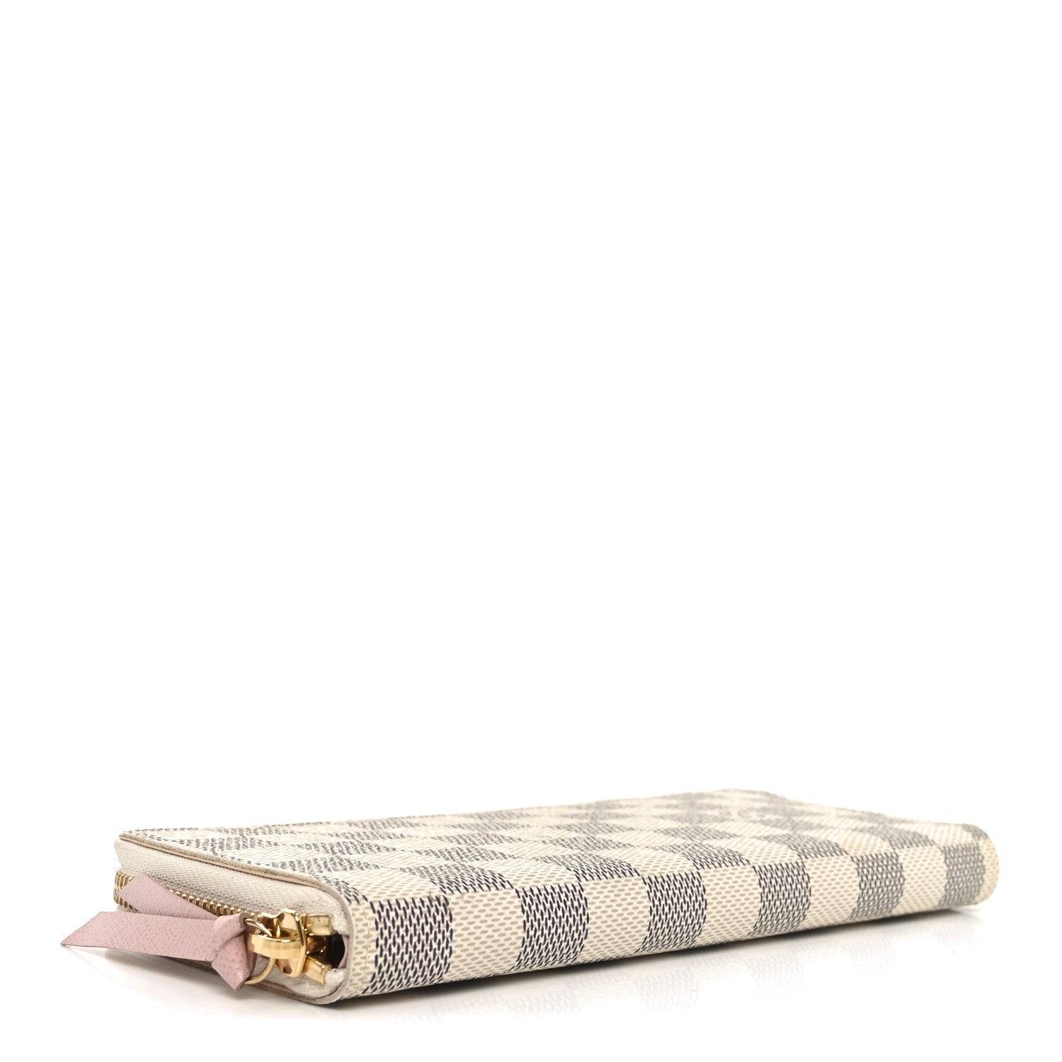 Louis Vuitton Damier Azur Clemence Wallet Rose Ballerine
