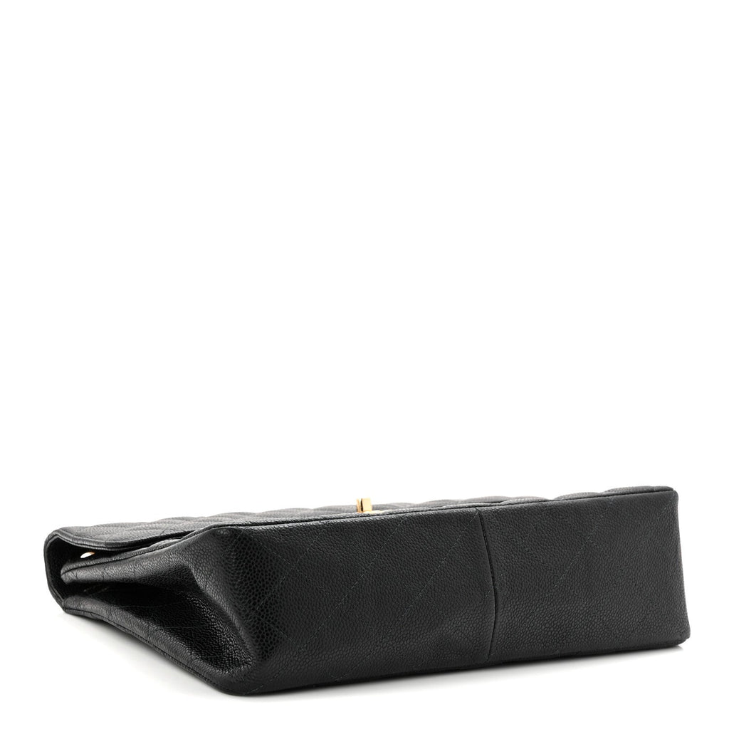 Chanel Caviar Jumbo Single Flap Black