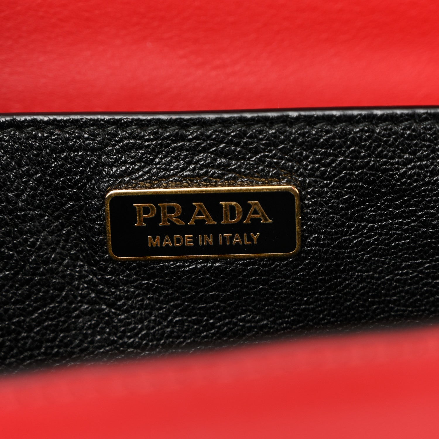 Prada City Calfskin Saffiano Cahier Bag Fuoco Black