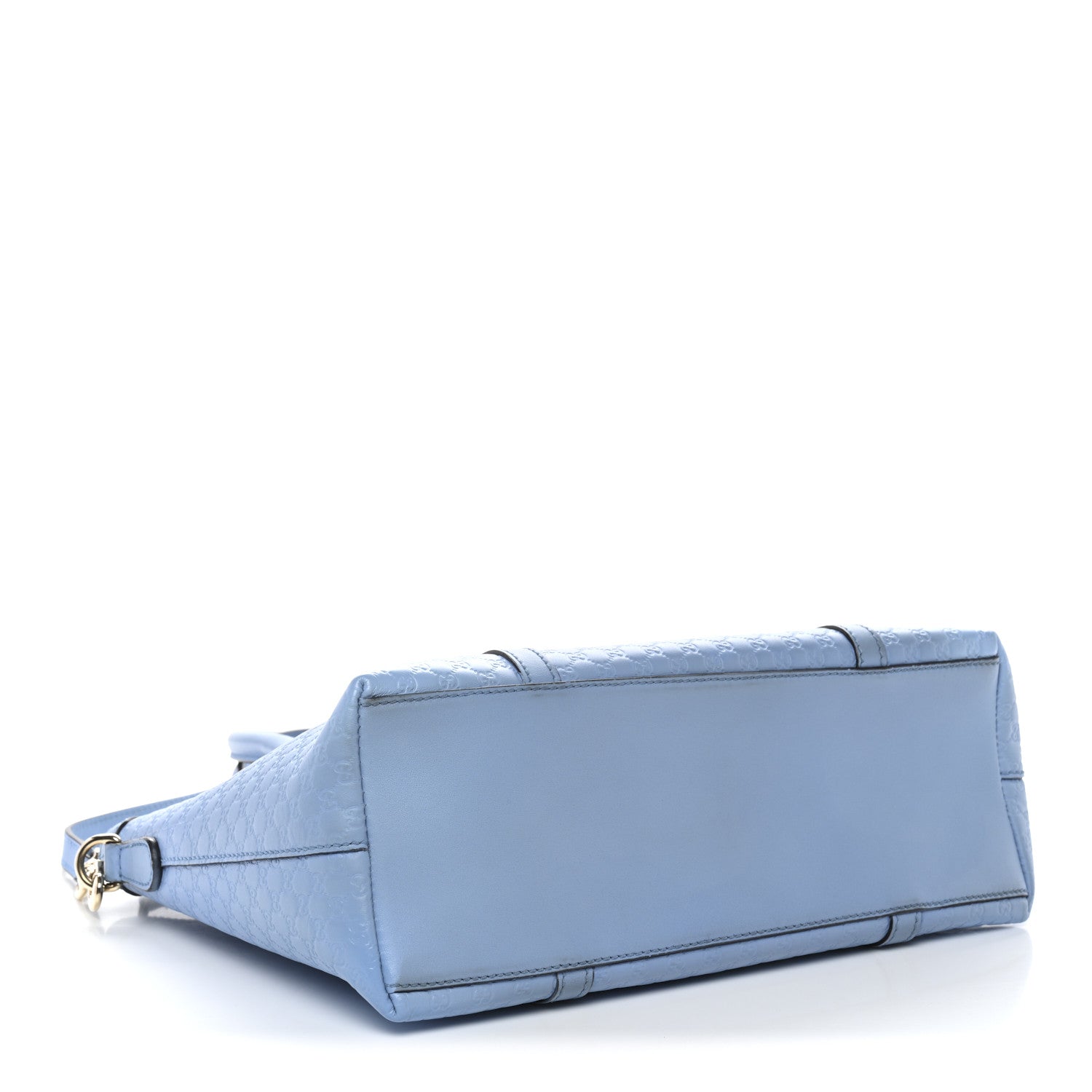 Gucci Soft Microguccissima Small Zippered Satchel Light Blue