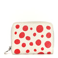 Louis Vuitton LV X YK Kusama Epi Zippy Coin Purse White