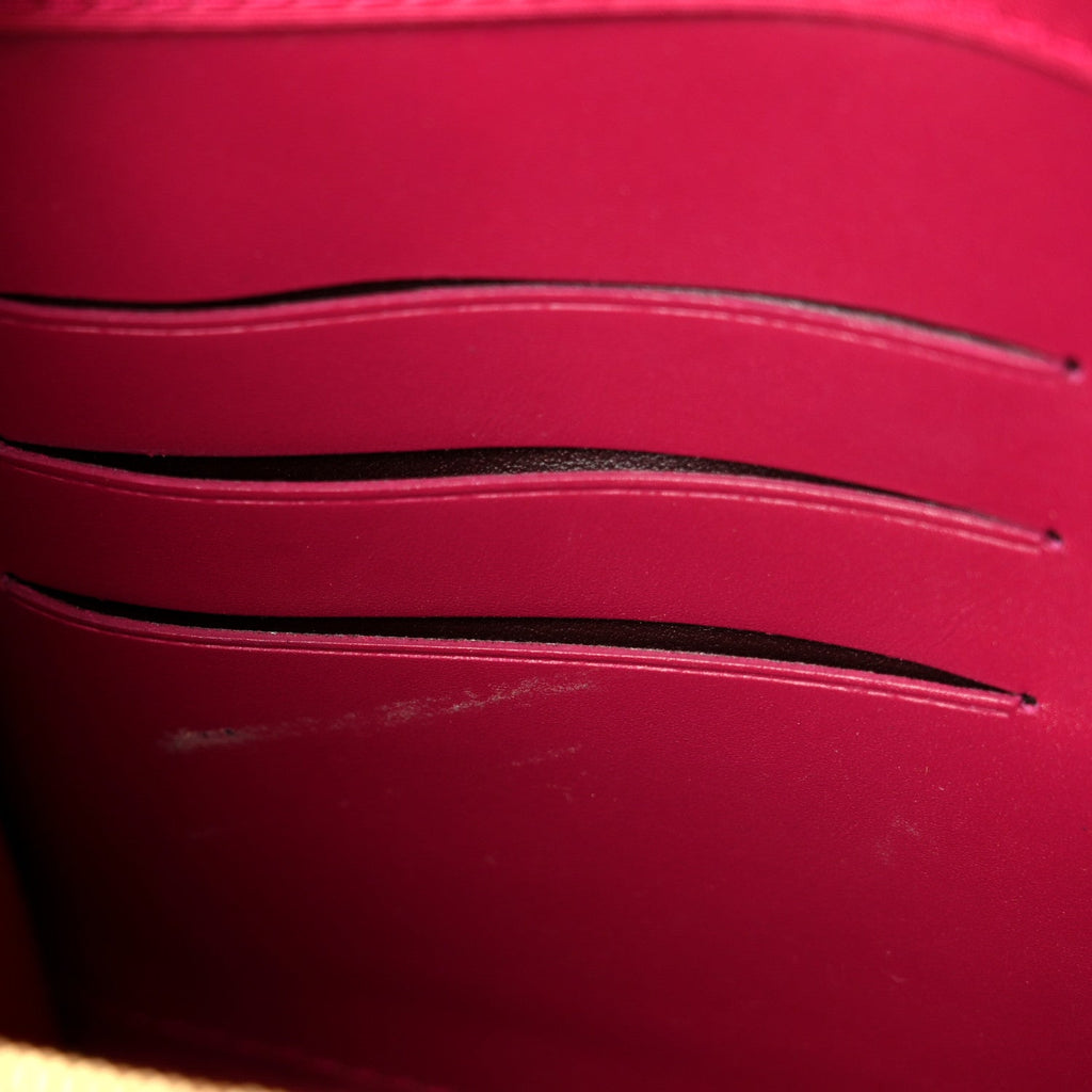 Louis Vuitton Patent Louise Clutch Rose Indien