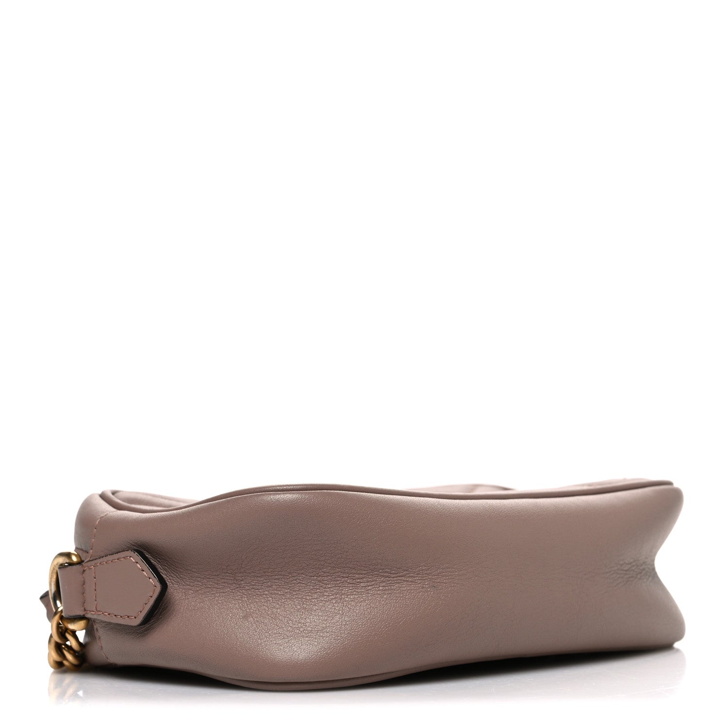Gucci Calfskin Matelasse Mini GG Marmont Chain Shoulder Bag Porcelain Rose