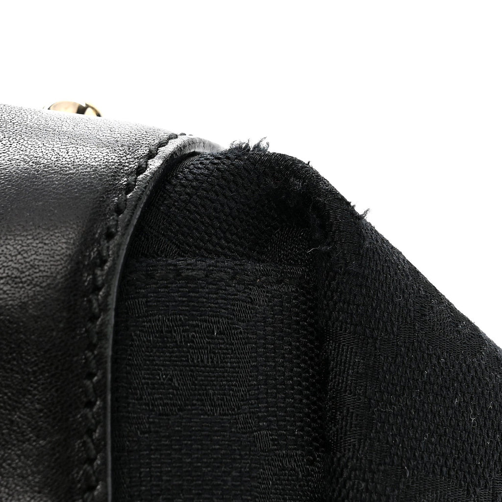 Gucci Monogram Medium Pelham Shoulder Bag Black