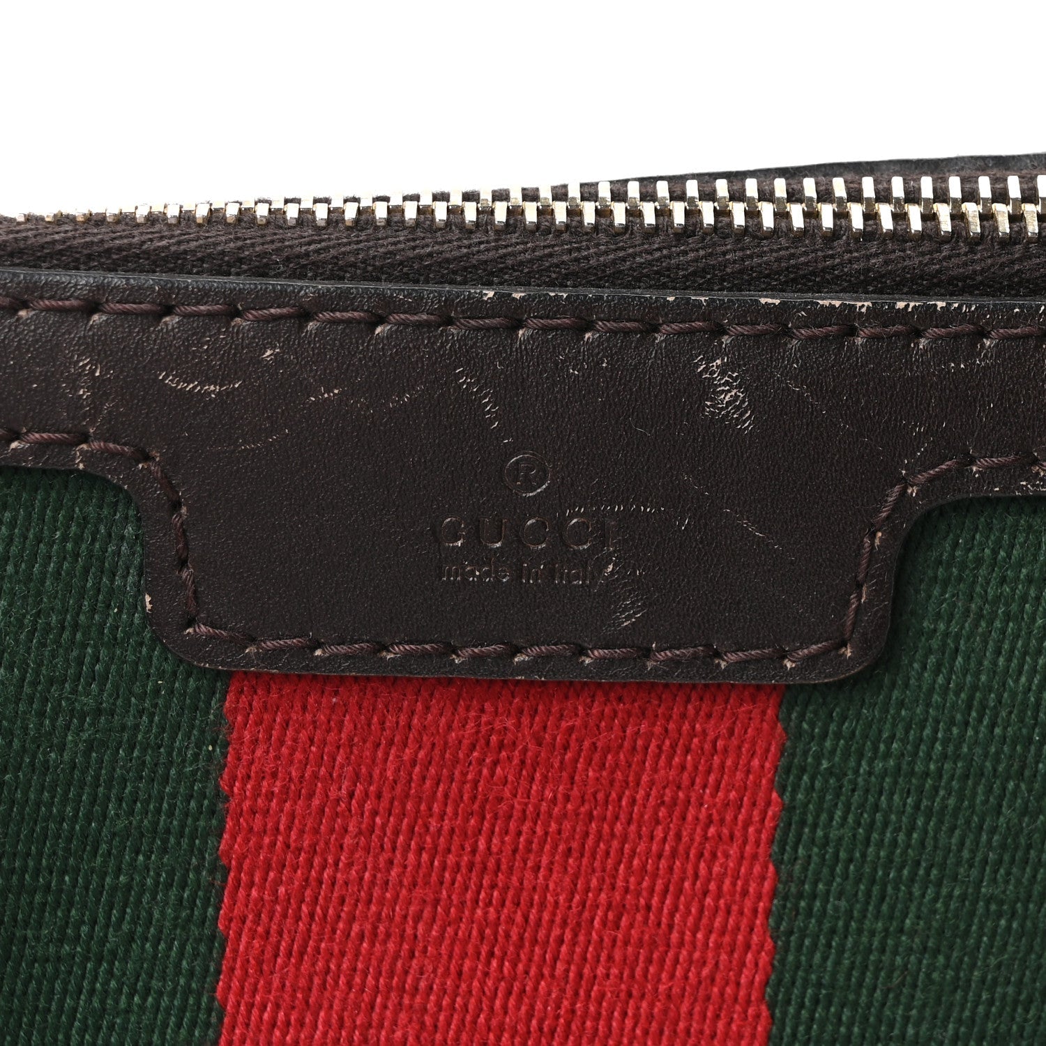 Gucci Monogram Selleria Calfskin Vintage Web Medium Boston Beige Ebony Cocoa