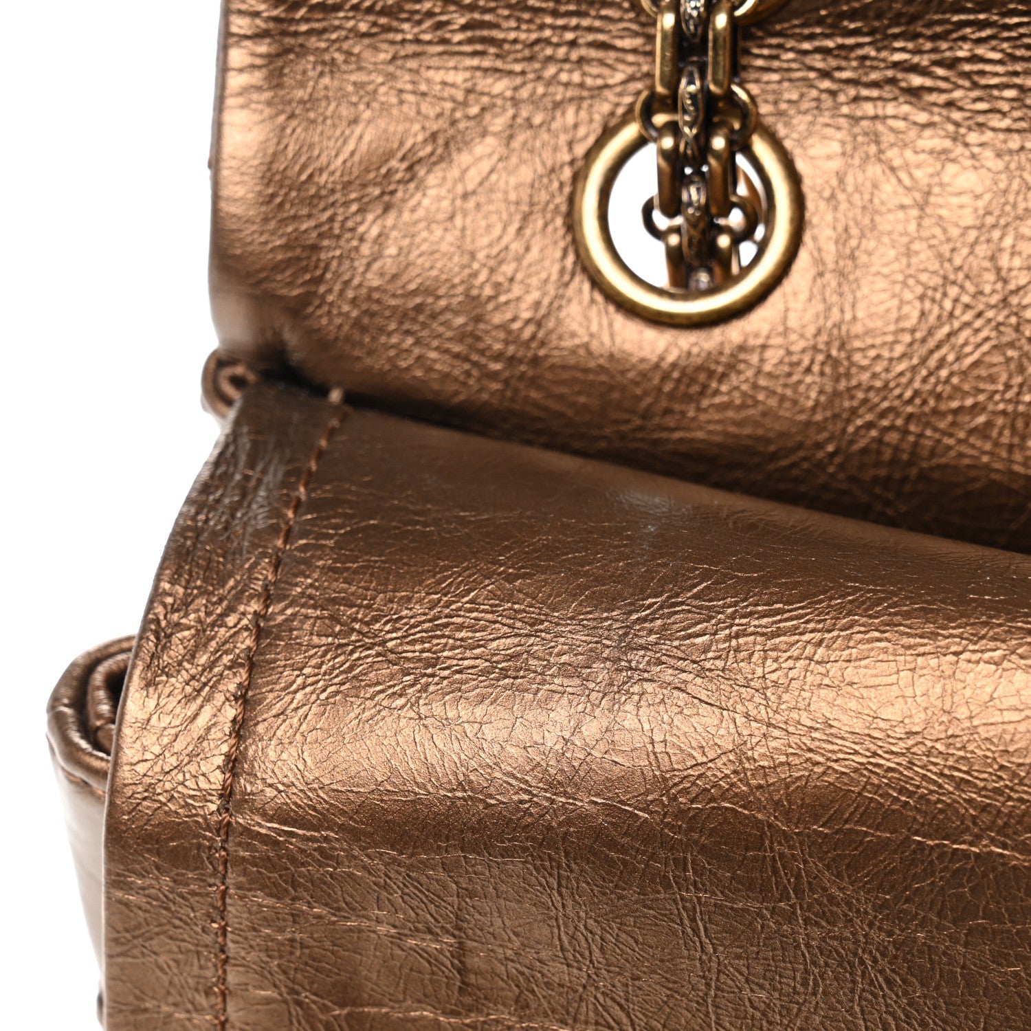 Chanel Metallic Aged Calfskin Quilted 2.55 Reissue 226 Flap Bronze