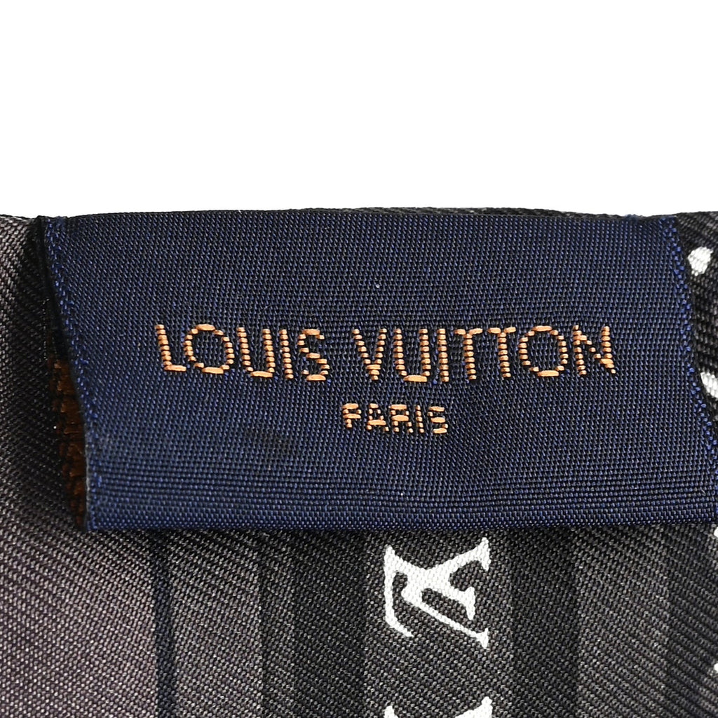 Louis Vuitton Silk Monogram LV World Bandeau Brown