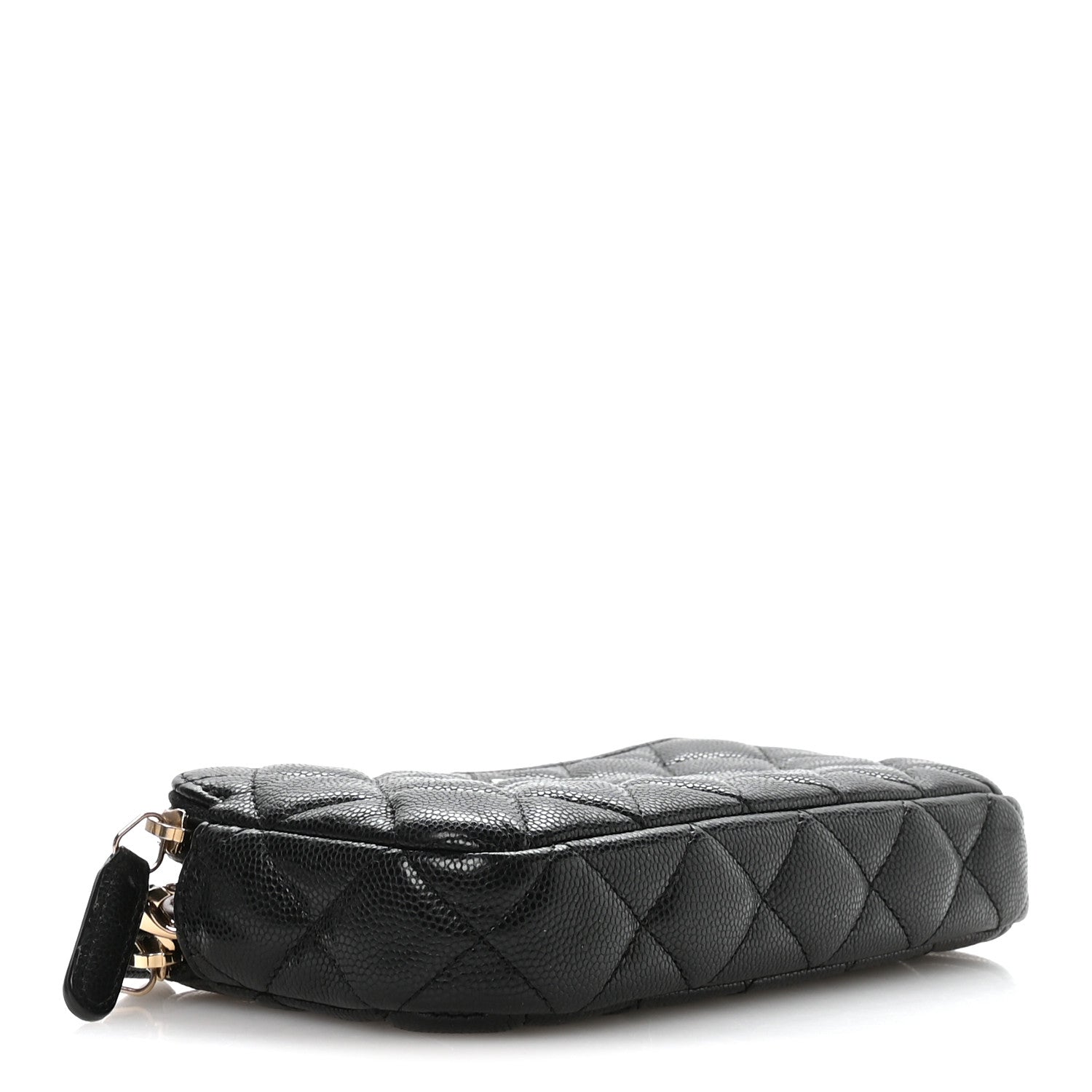 Chanel Caviar Quilted Small Clutch With Chain Black