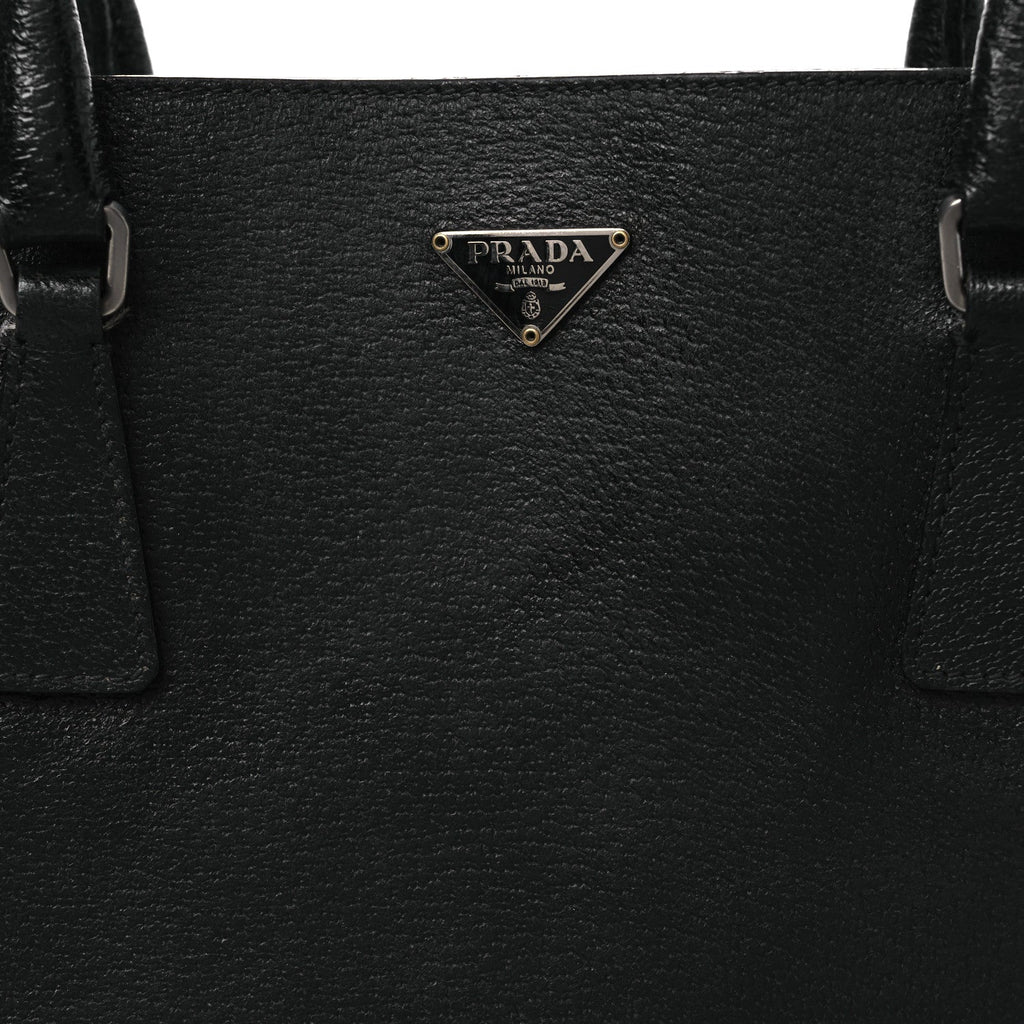 Prada Cinghiale Triangle Tote Black