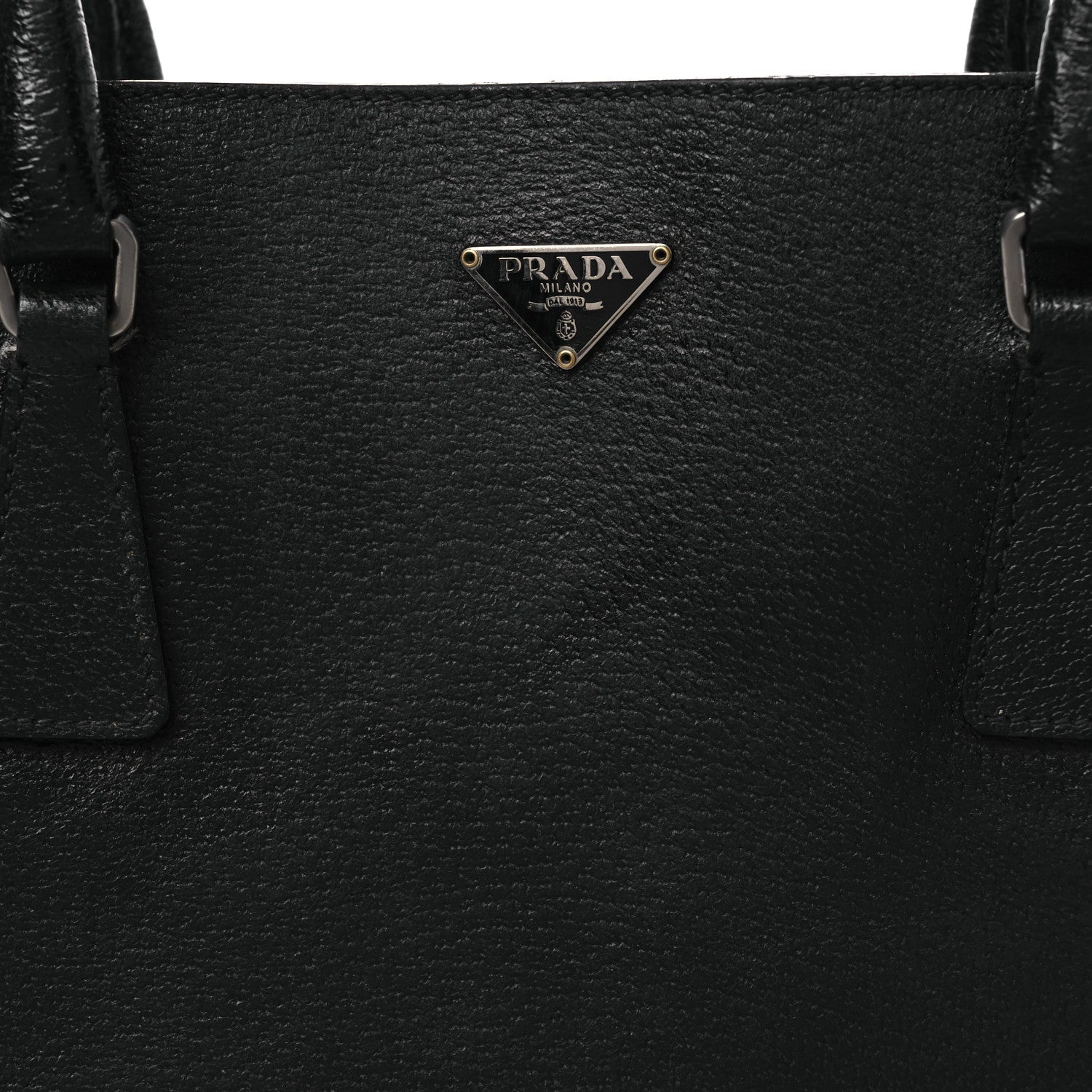Prada Cinghiale Triangle Tote Black