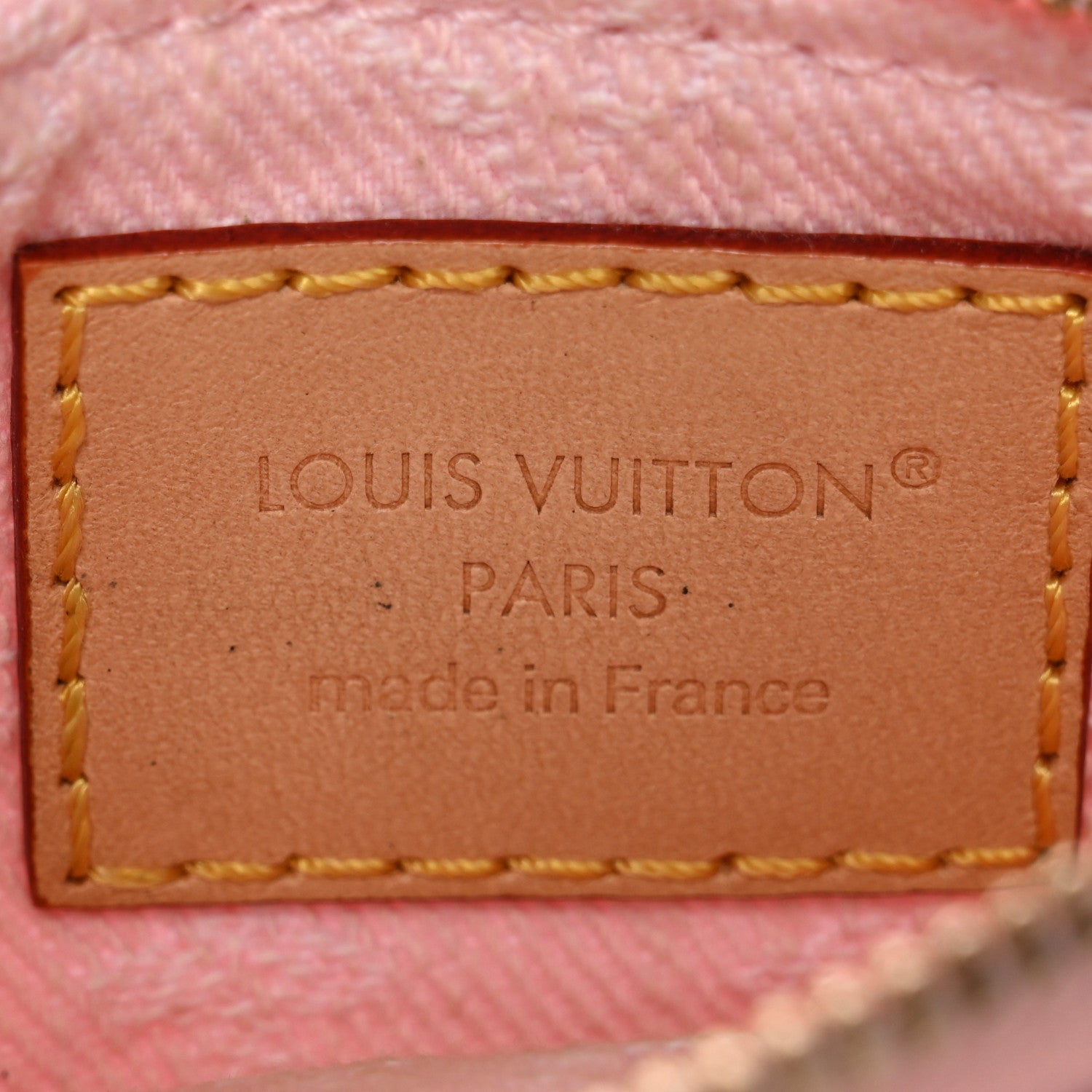 Louis Vuitton Monogram Denim Key Pouch Washed Pink