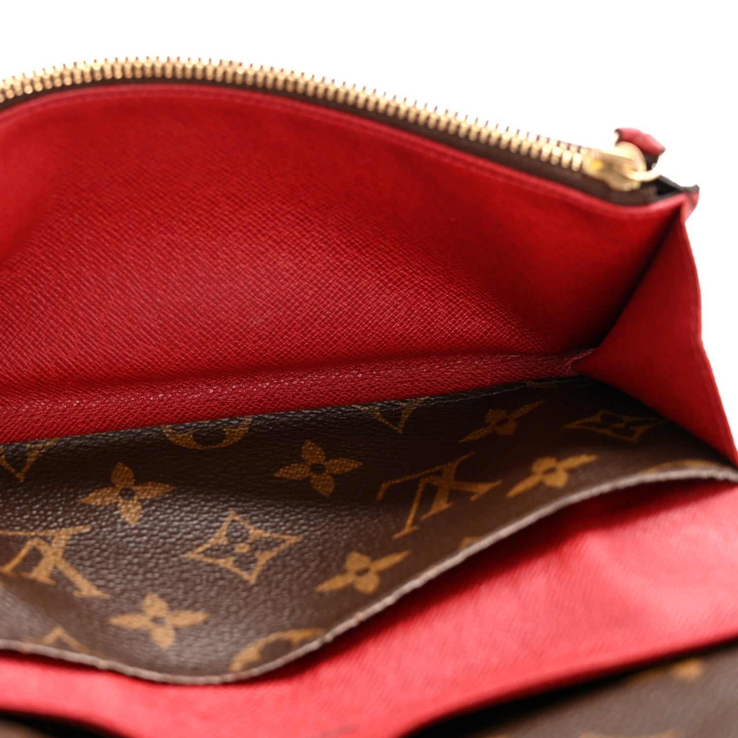 Louis Vuitton Monogram Emilie Wallet Red