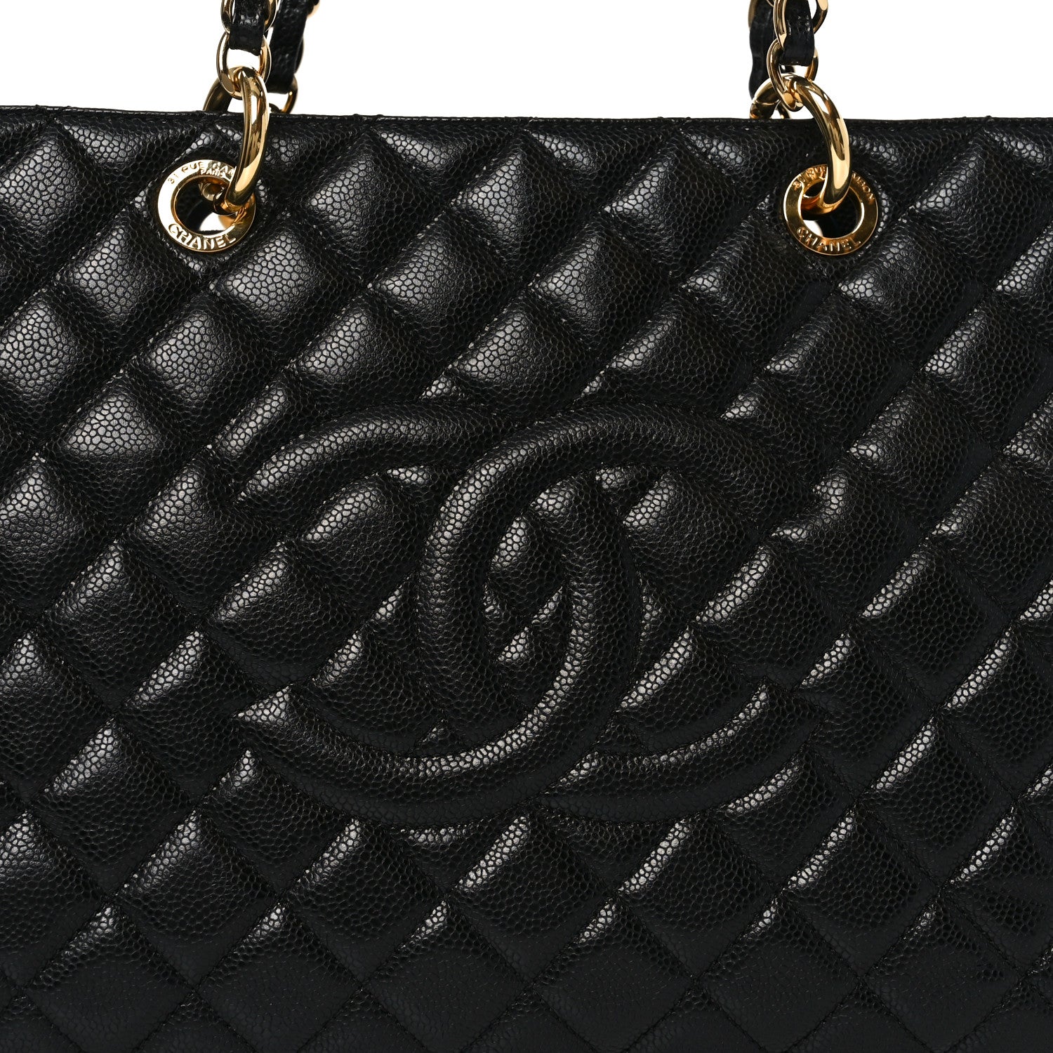 Chanel Caviar Quilted XL Grand Shopping Tote GST Black