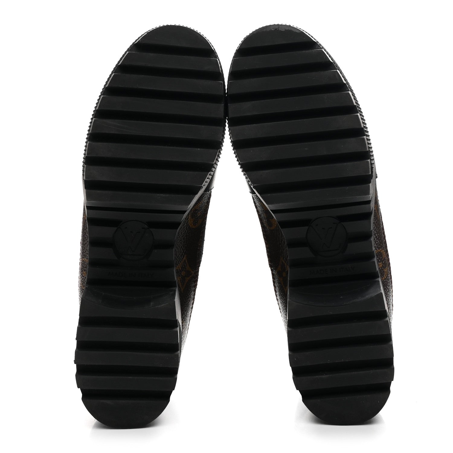 Louis Vuitton Suede Calfskin Monogram Laureate Platform Desert Boots 36 Black