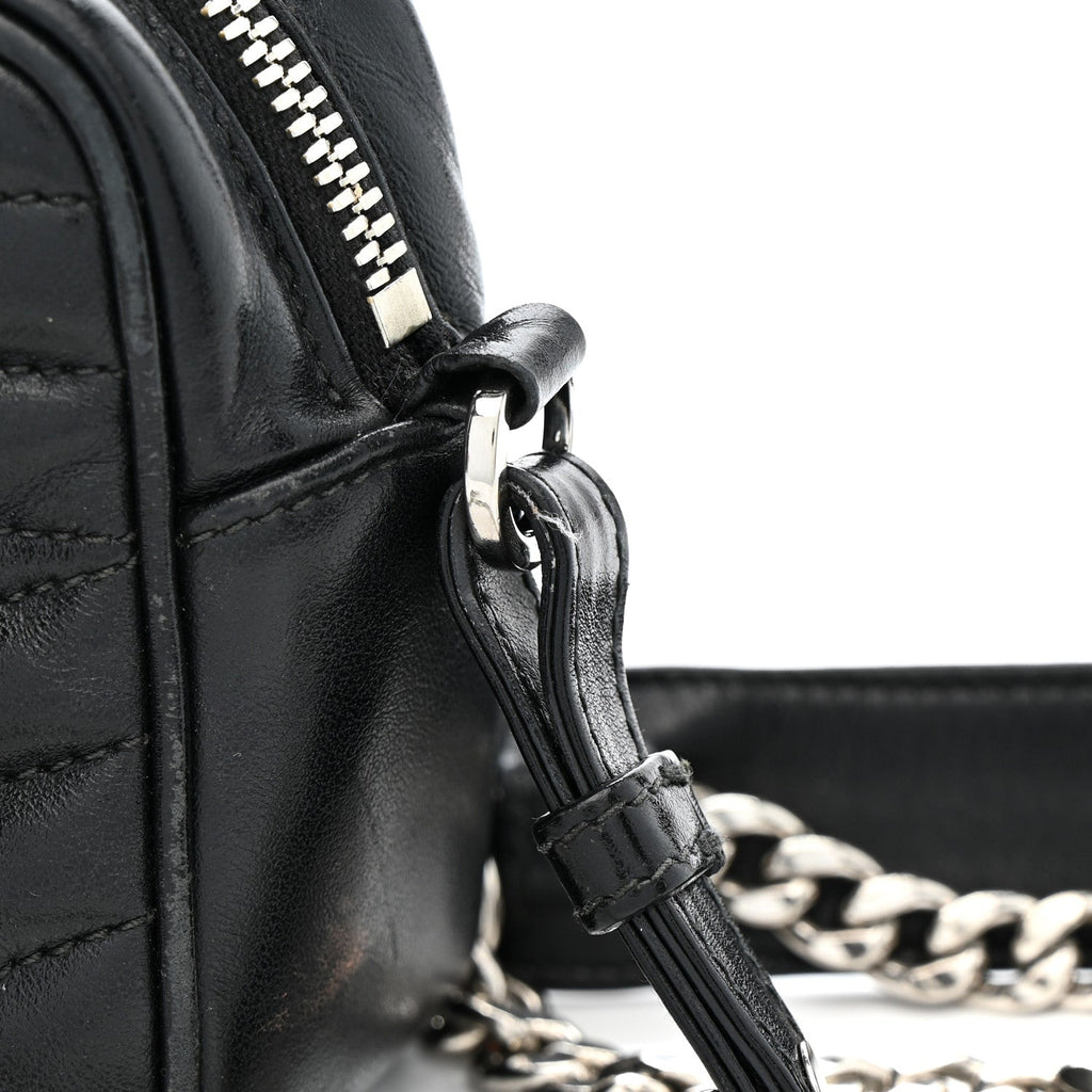 Prada Soft Calfskin Diagramme Camera Bag Black