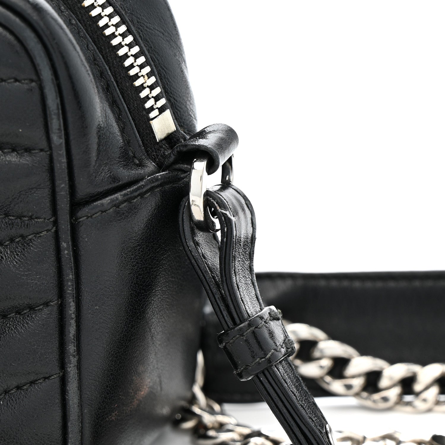 Prada Soft Calfskin Diagramme Camera Bag Black