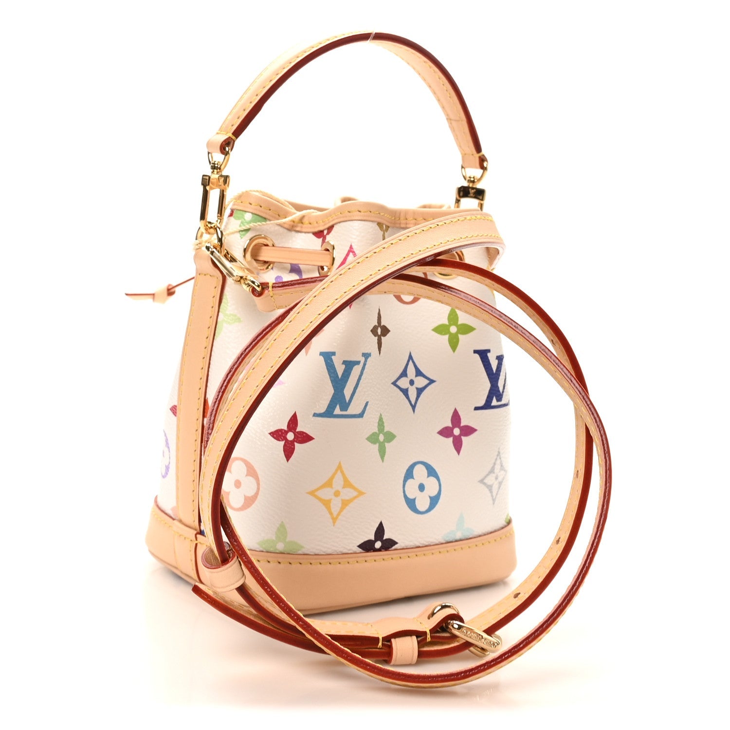 Louis Vuitton LV X TM Monogram Multicolor Nano Noe NV White
