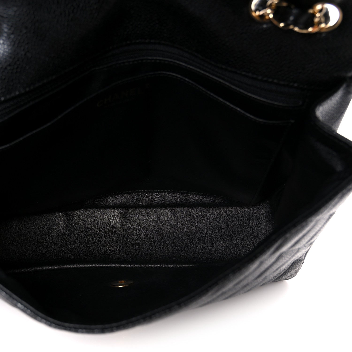 Chanel Caviar Quilted Jumbo Single Flap Black