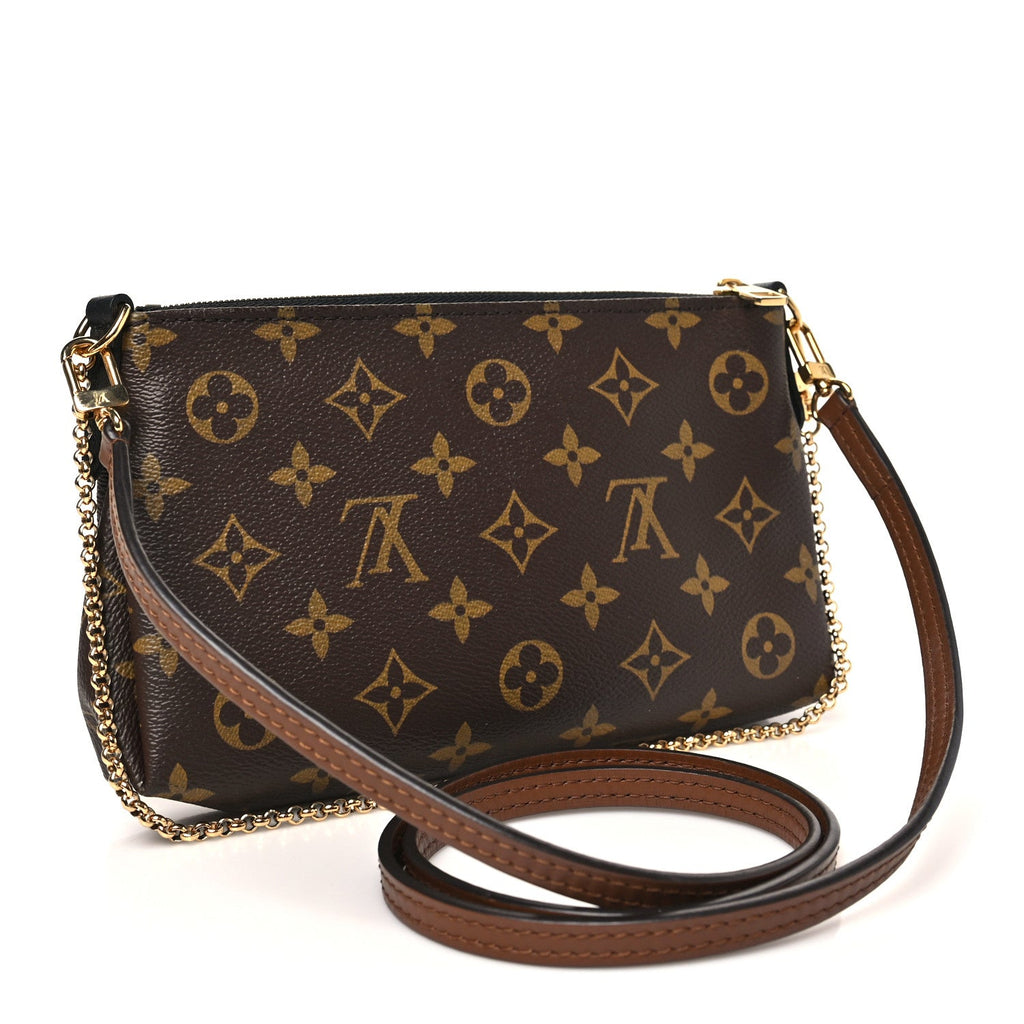 Louis Vuitton Monogram Pallas Clutch Black