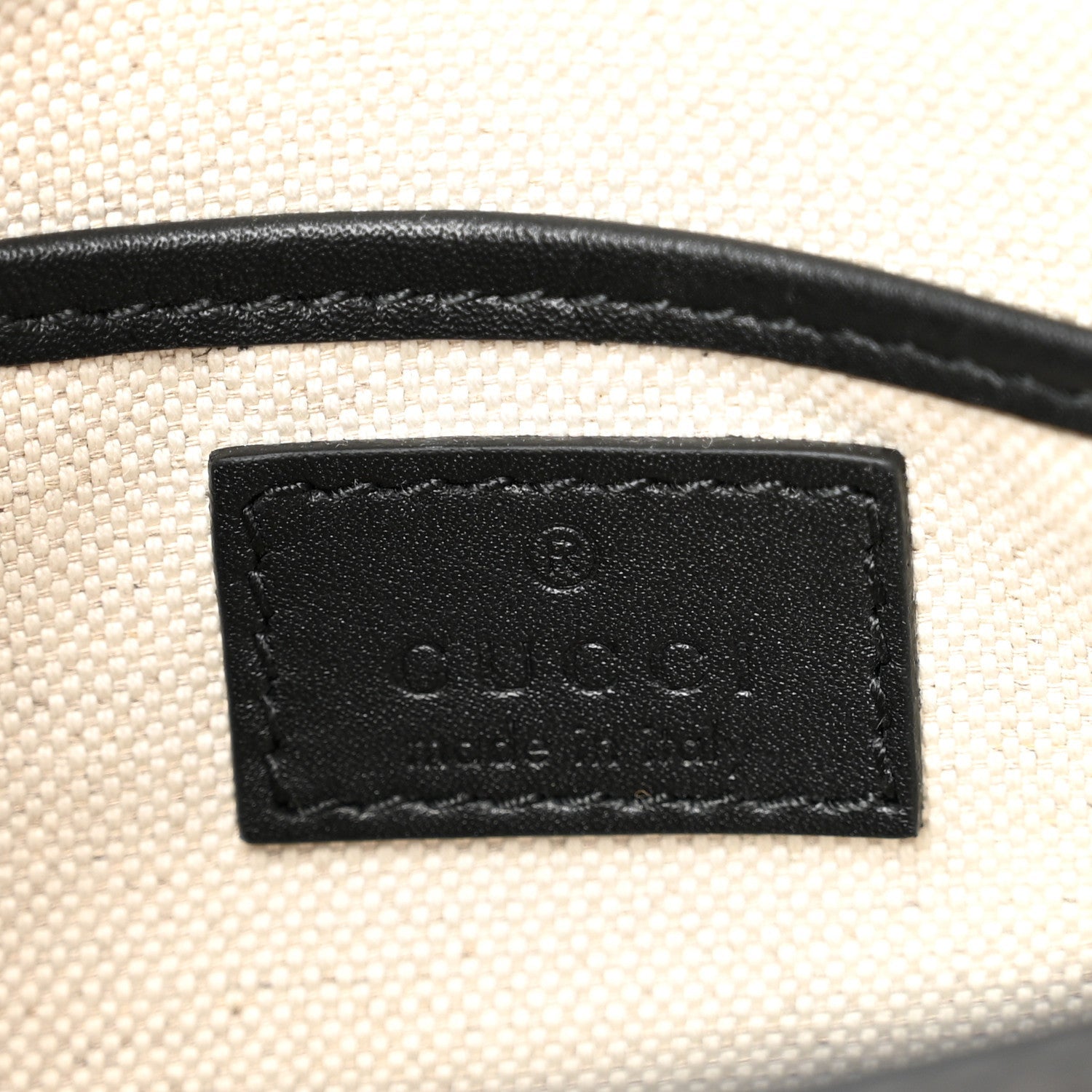 Gucci GG Supreme Monogram Horsebit 1955 Soft Small Shoulder Bag Beige Black
