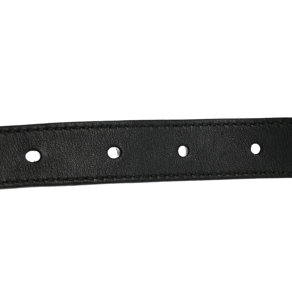 Gucci Calfskin Double G 20mm Belt 80 32 Black