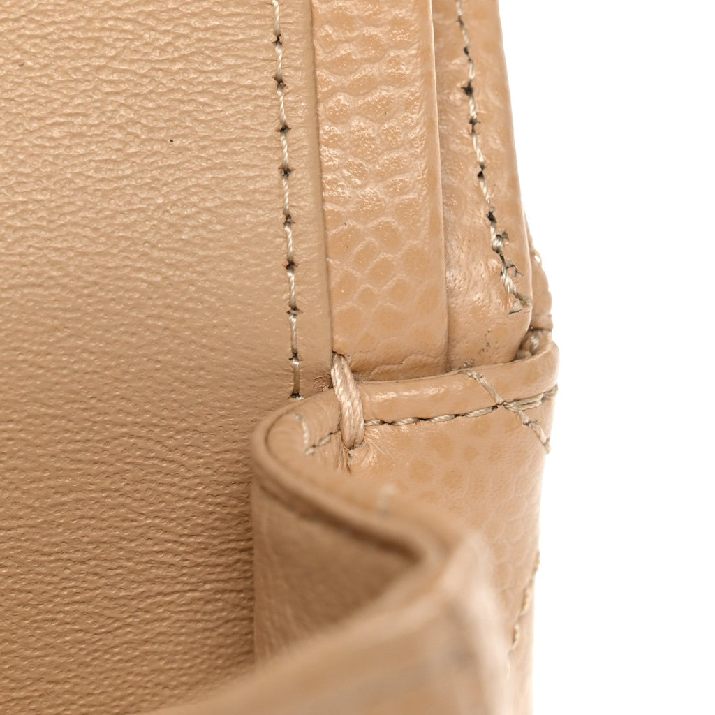 Chanel Caviar Quilted Small Double Flap Beige