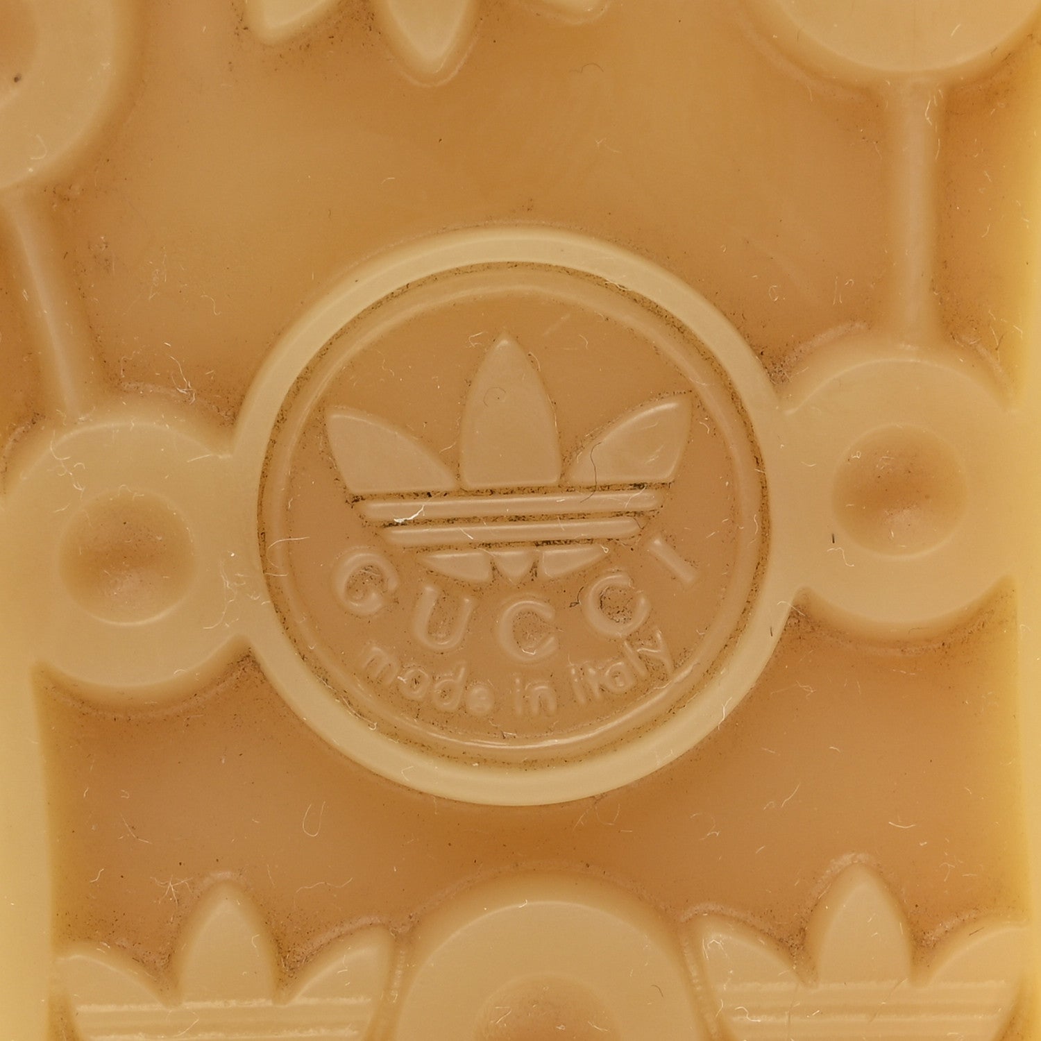 Gucci X ADIDAS GG Supreme Monogram Gazelle Wedge Sneakers 36.5 Beige Ebony Off White New Shamarock