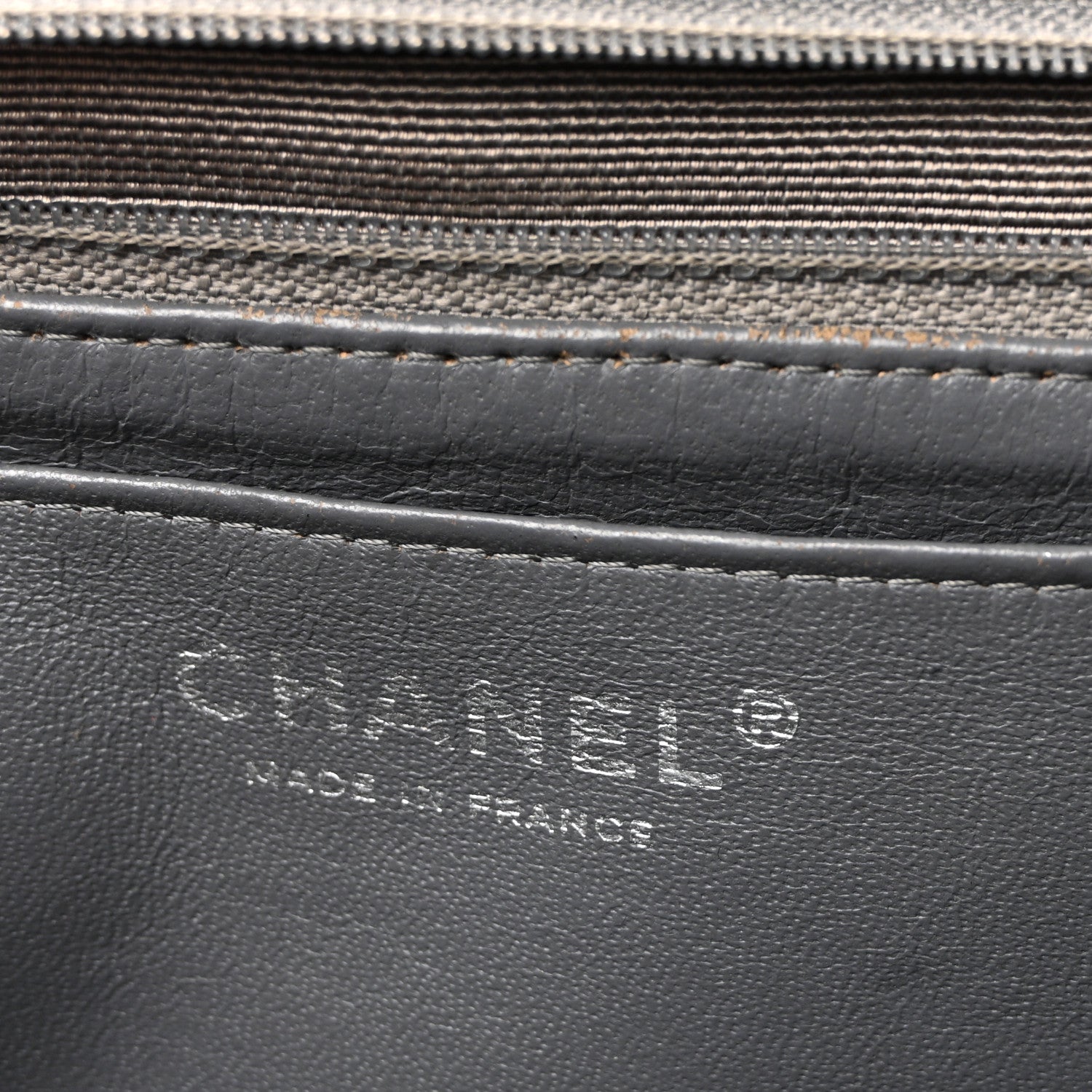 Chanel Caviar Quilted Jumbo Single Flap Grey