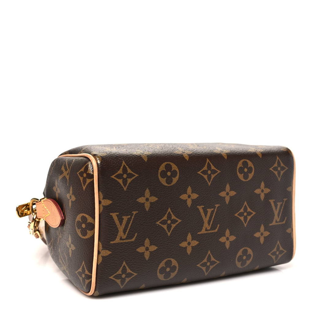 Louis Vuitton Monogram Speedy Bandouliere 20 Beige